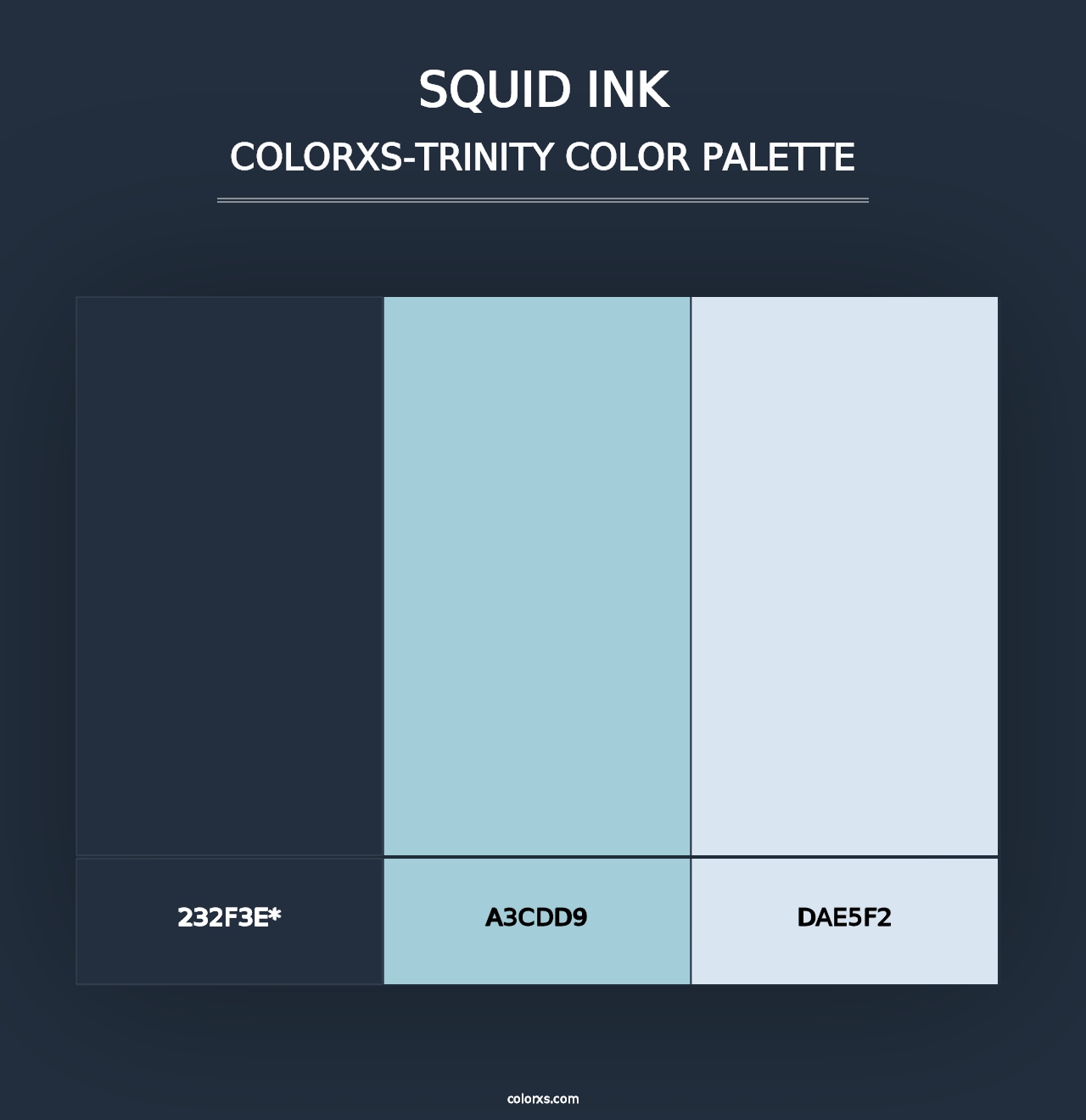 Squid Ink - Colorxs Trinity Palette