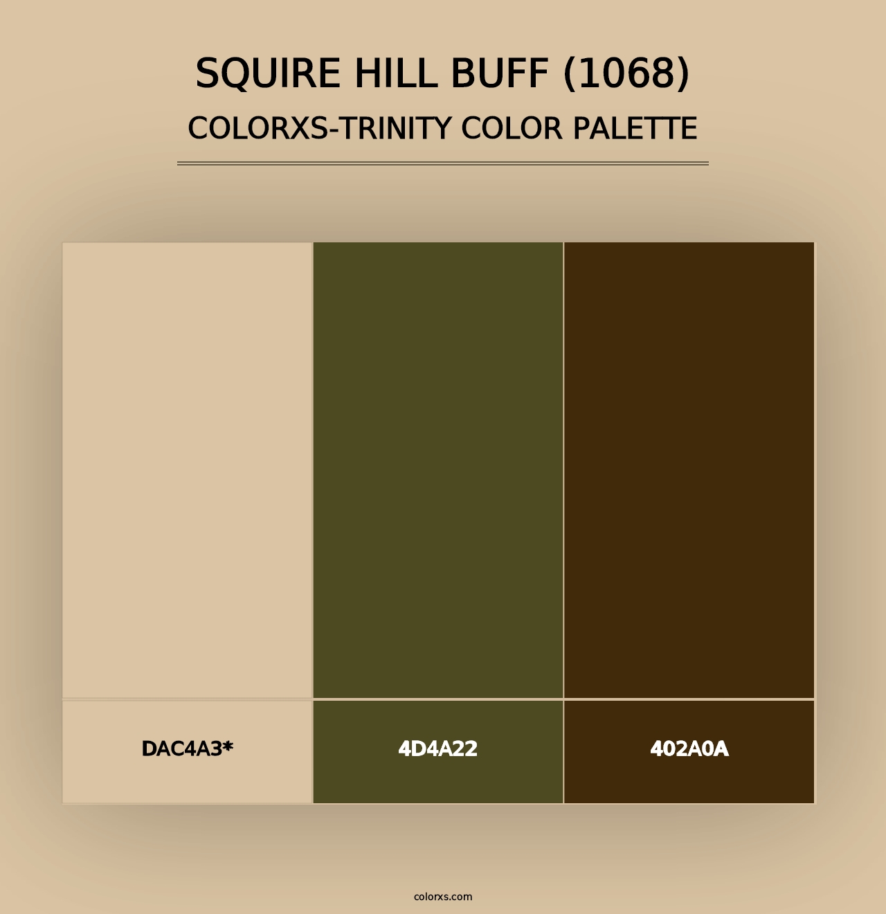 Squire Hill Buff (1068) - Colorxs Trinity Palette