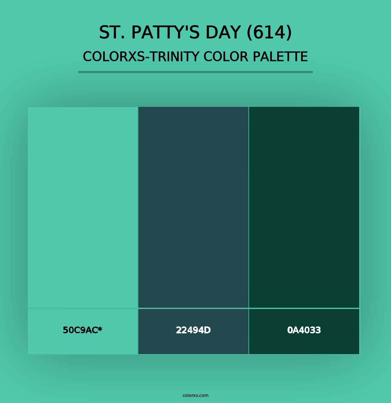 St. Patty's Day (614) - Colorxs Trinity Palette