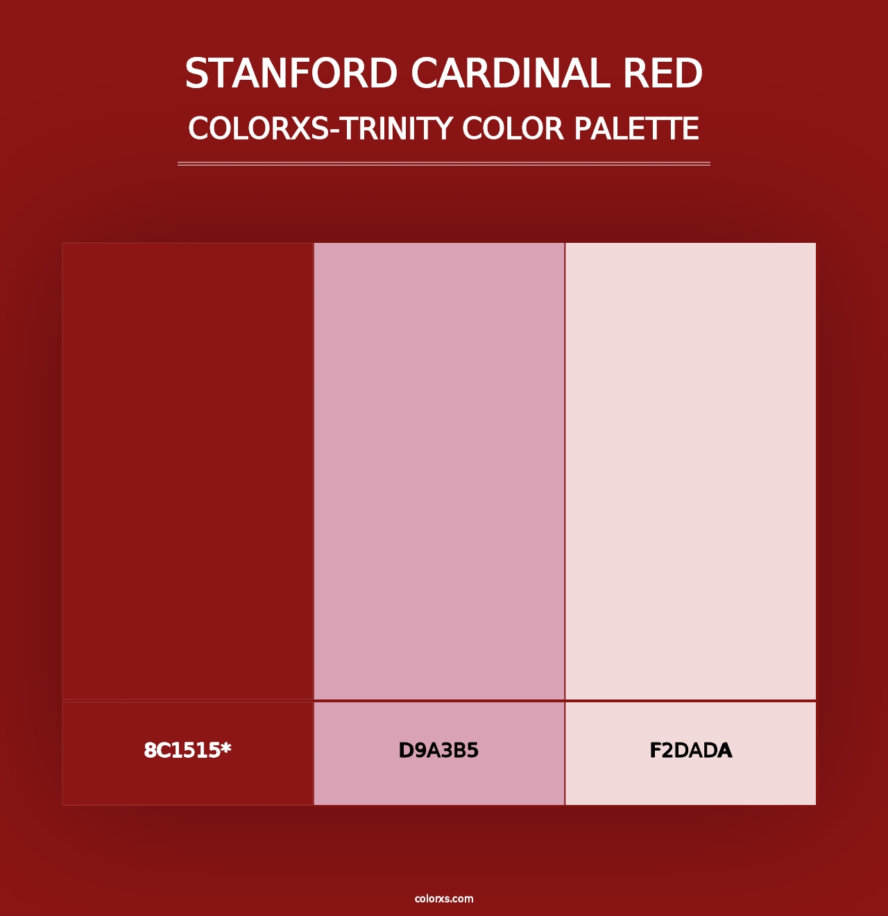 Stanford Cardinal Red - Colorxs Trinity Palette