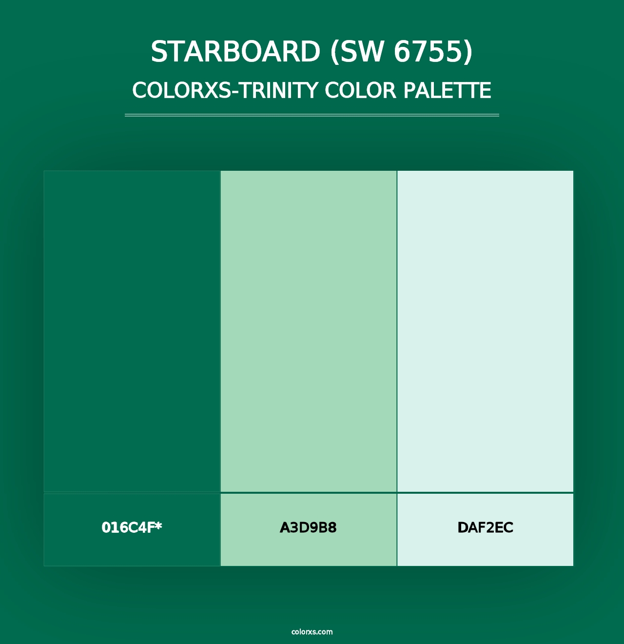 Starboard (SW 6755) - Colorxs Trinity Palette