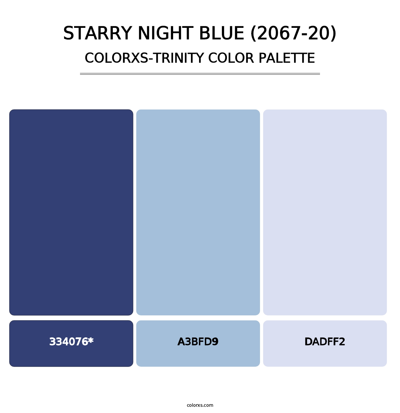 Starry Night Blue (2067-20) - Colorxs Trinity Palette