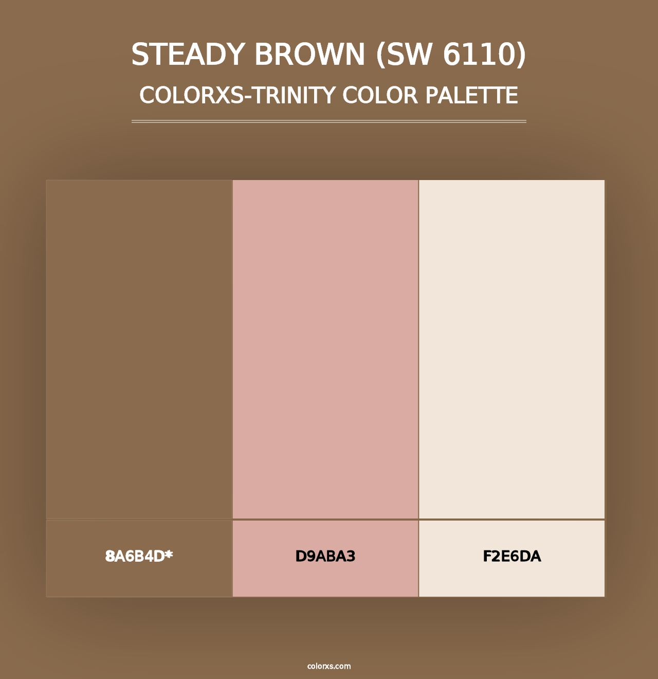 Steady Brown (SW 6110) - Colorxs Trinity Palette