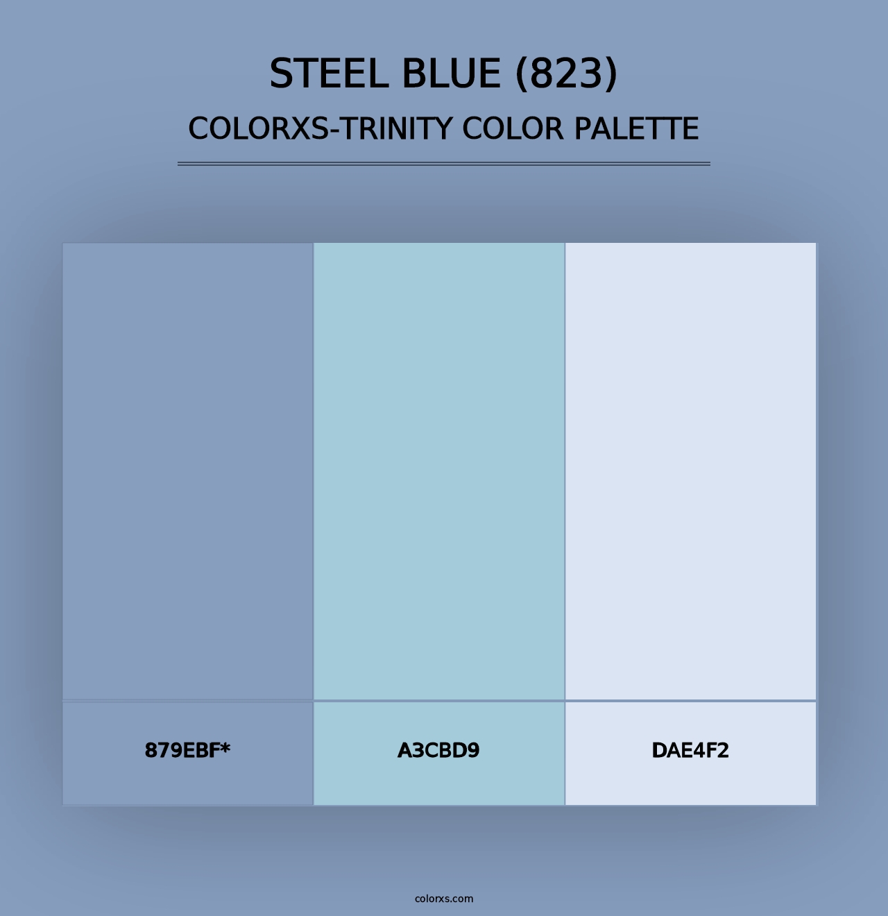 Steel Blue (823) - Colorxs Trinity Palette