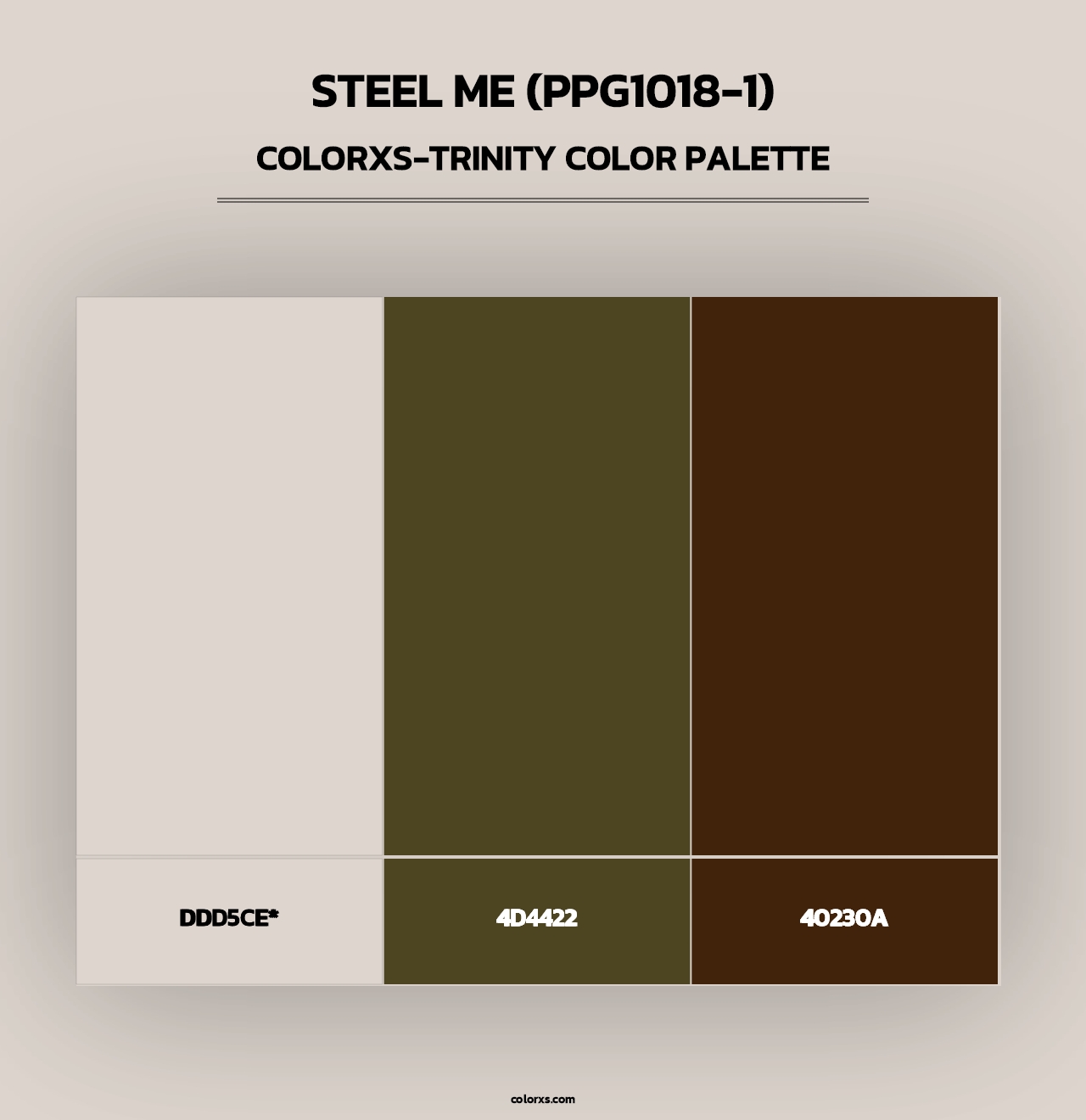 Steel Me (PPG1018-1) - Colorxs Trinity Palette