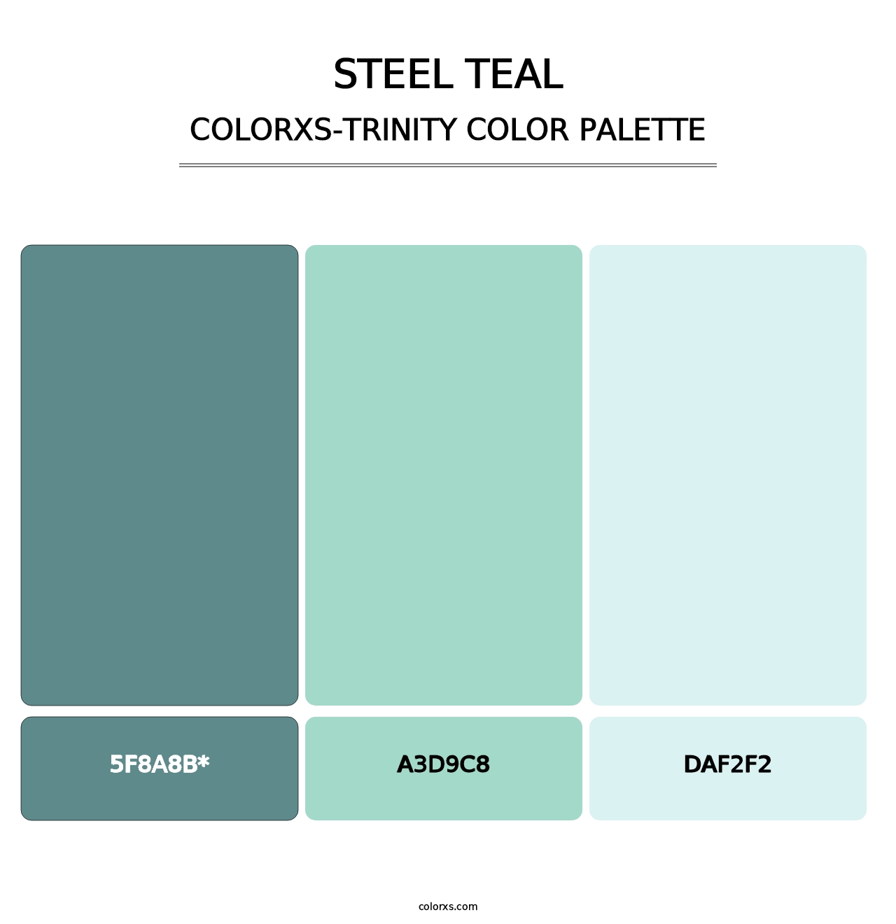 Steel Teal - Colorxs Trinity Palette