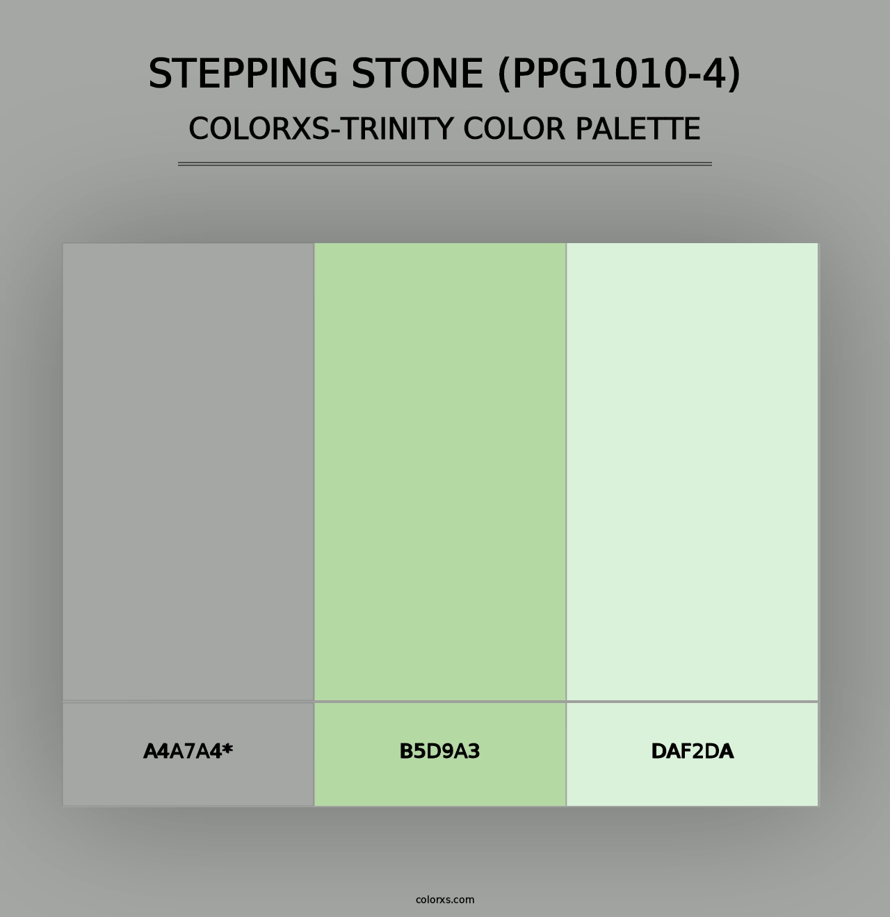 Stepping Stone (PPG1010-4) - Colorxs Trinity Palette