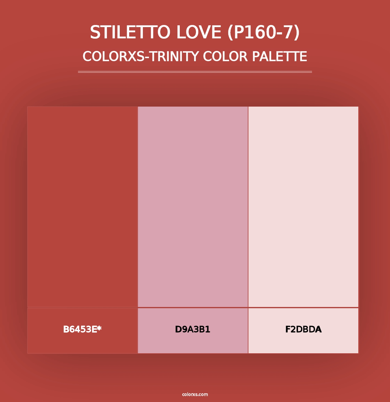 Stiletto Love (P160-7) - Colorxs Trinity Palette