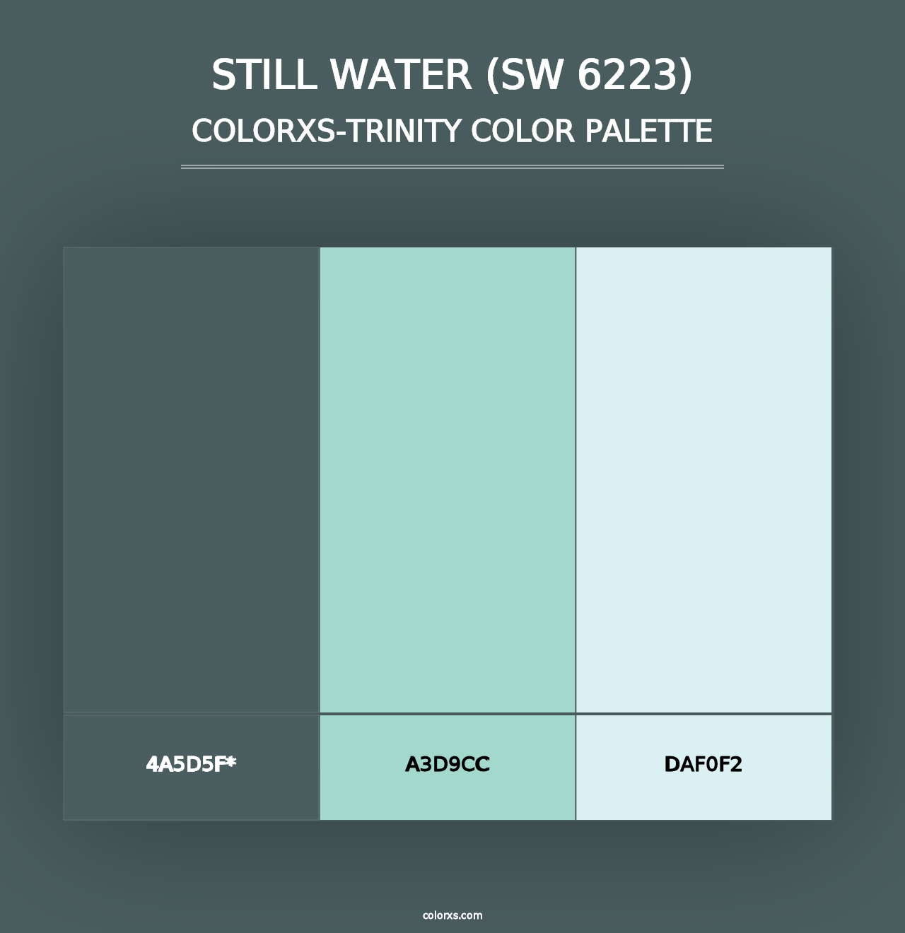 Still Water (SW 6223) - Colorxs Trinity Palette