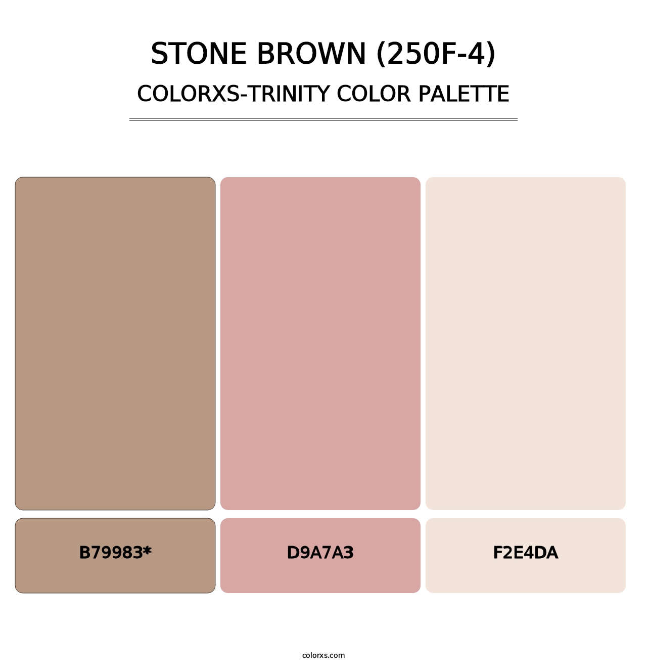 Stone Brown (250F-4) - Colorxs Trinity Palette
