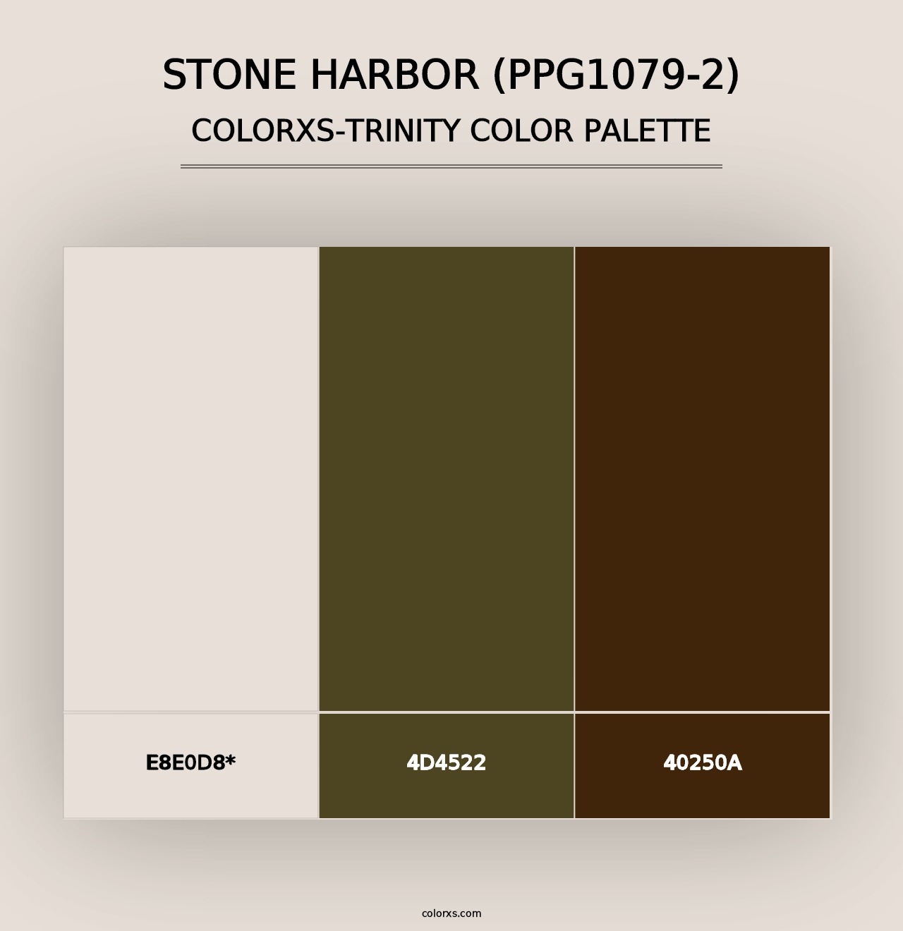 Stone Harbor (PPG1079-2) - Colorxs Trinity Palette