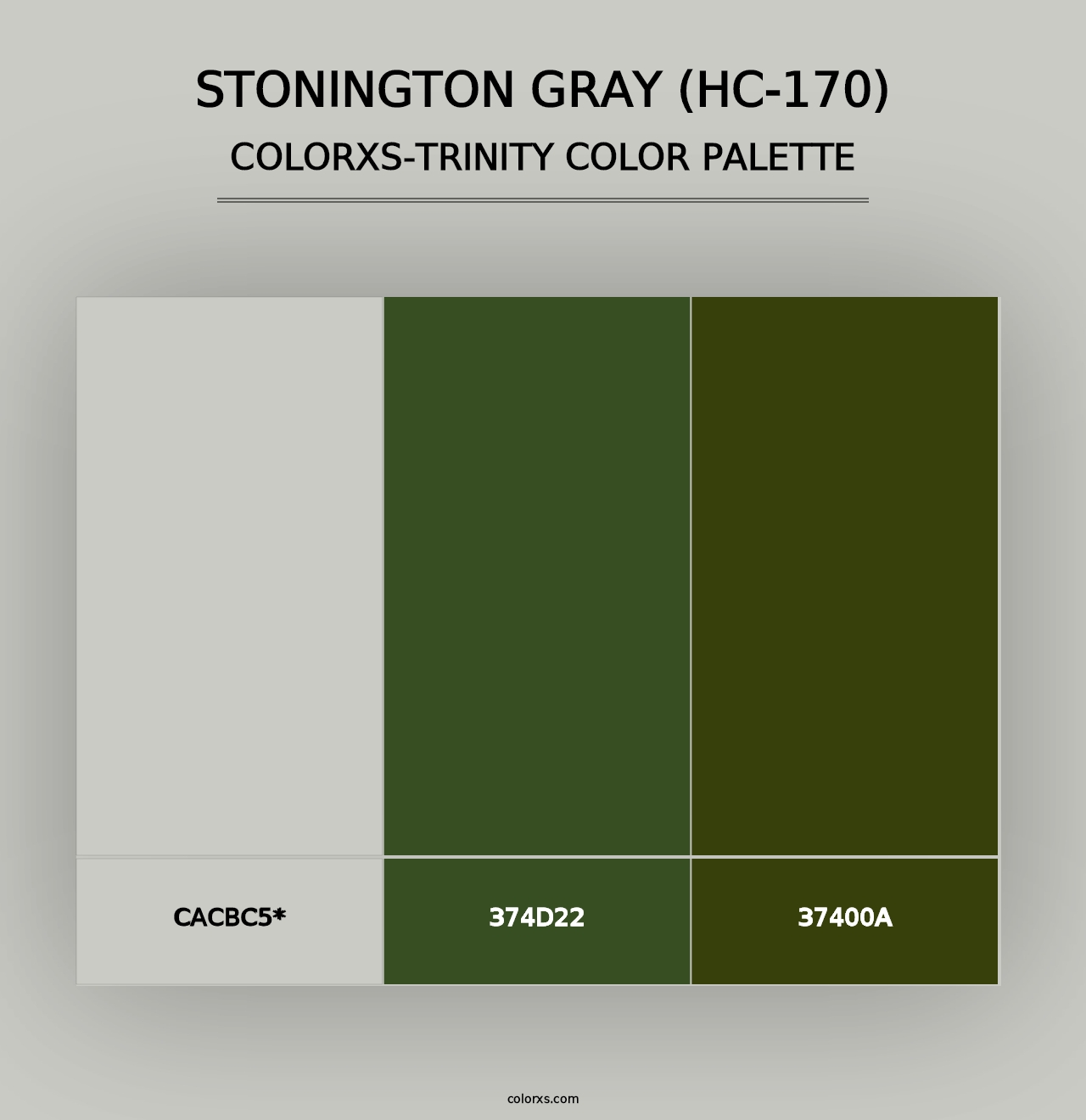 Stonington Gray (HC-170) - Colorxs Trinity Palette