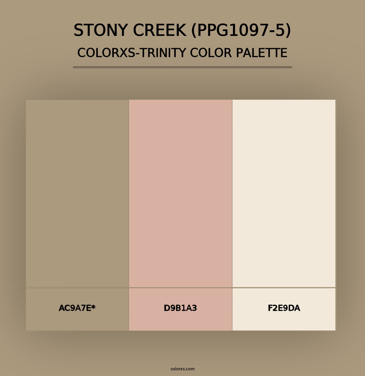 Stony Creek (PPG1097-5) - Colorxs Trinity Palette