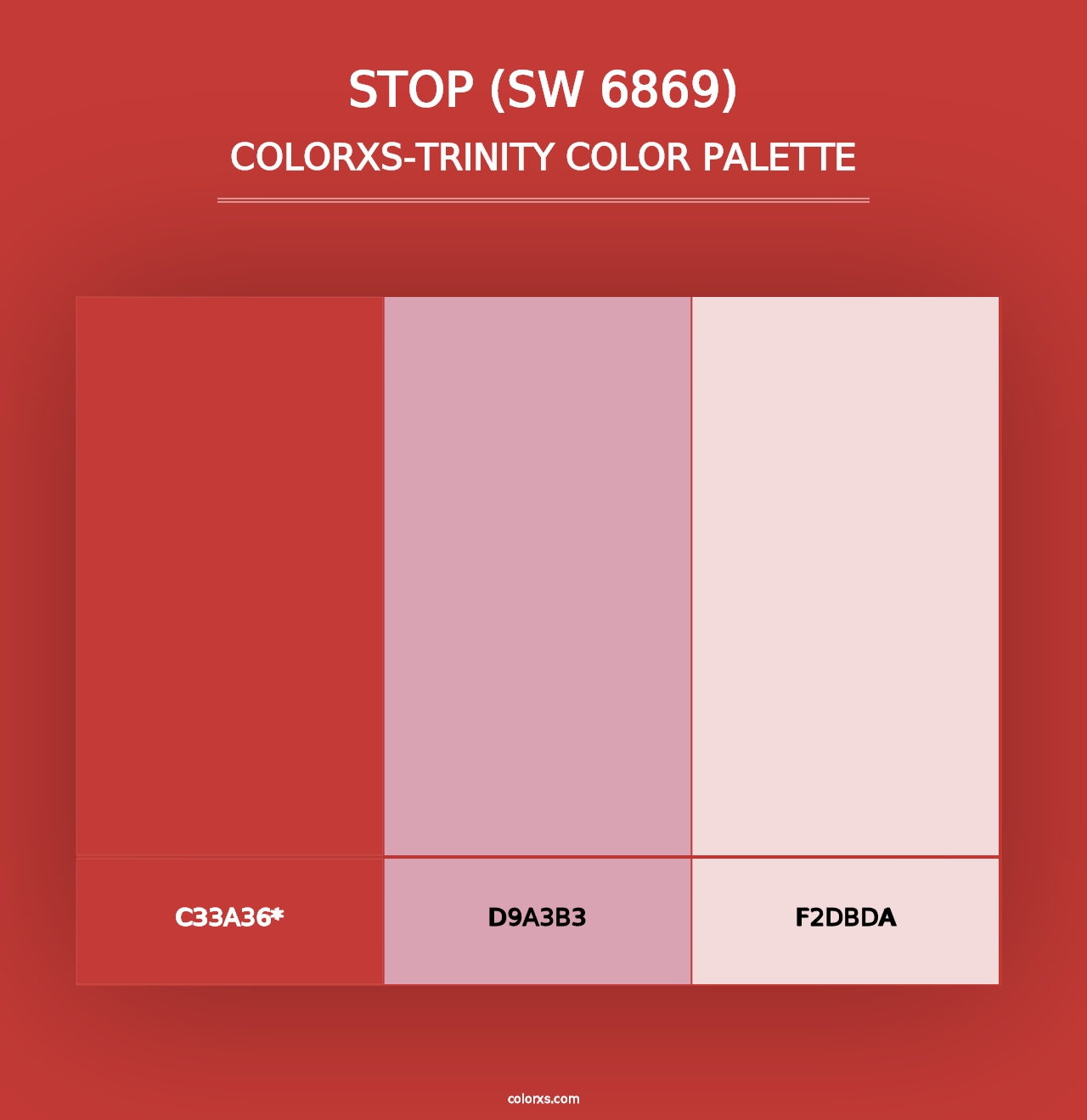 Stop (SW 6869) - Colorxs Trinity Palette