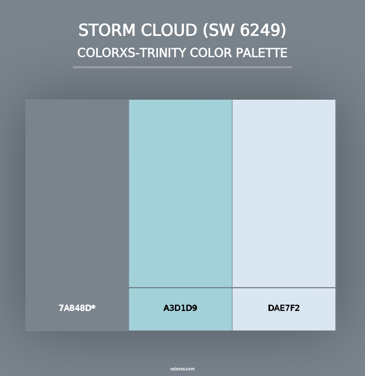 Storm Cloud (SW 6249) - Colorxs Trinity Palette