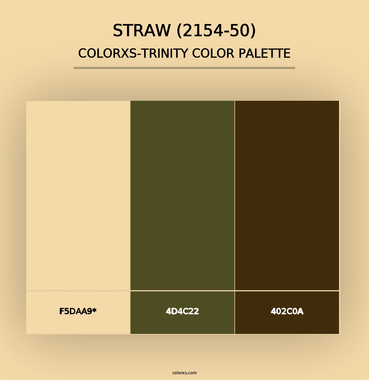 Straw (2154-50) - Colorxs Trinity Palette