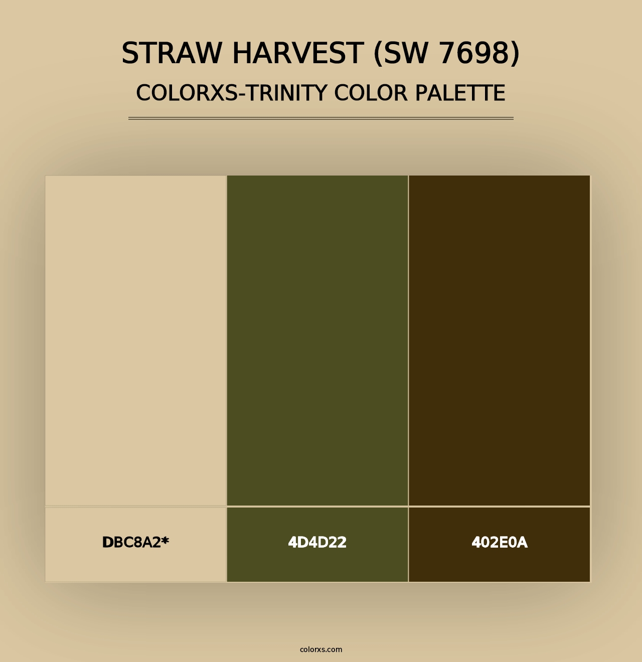 Straw Harvest (SW 7698) - Colorxs Trinity Palette