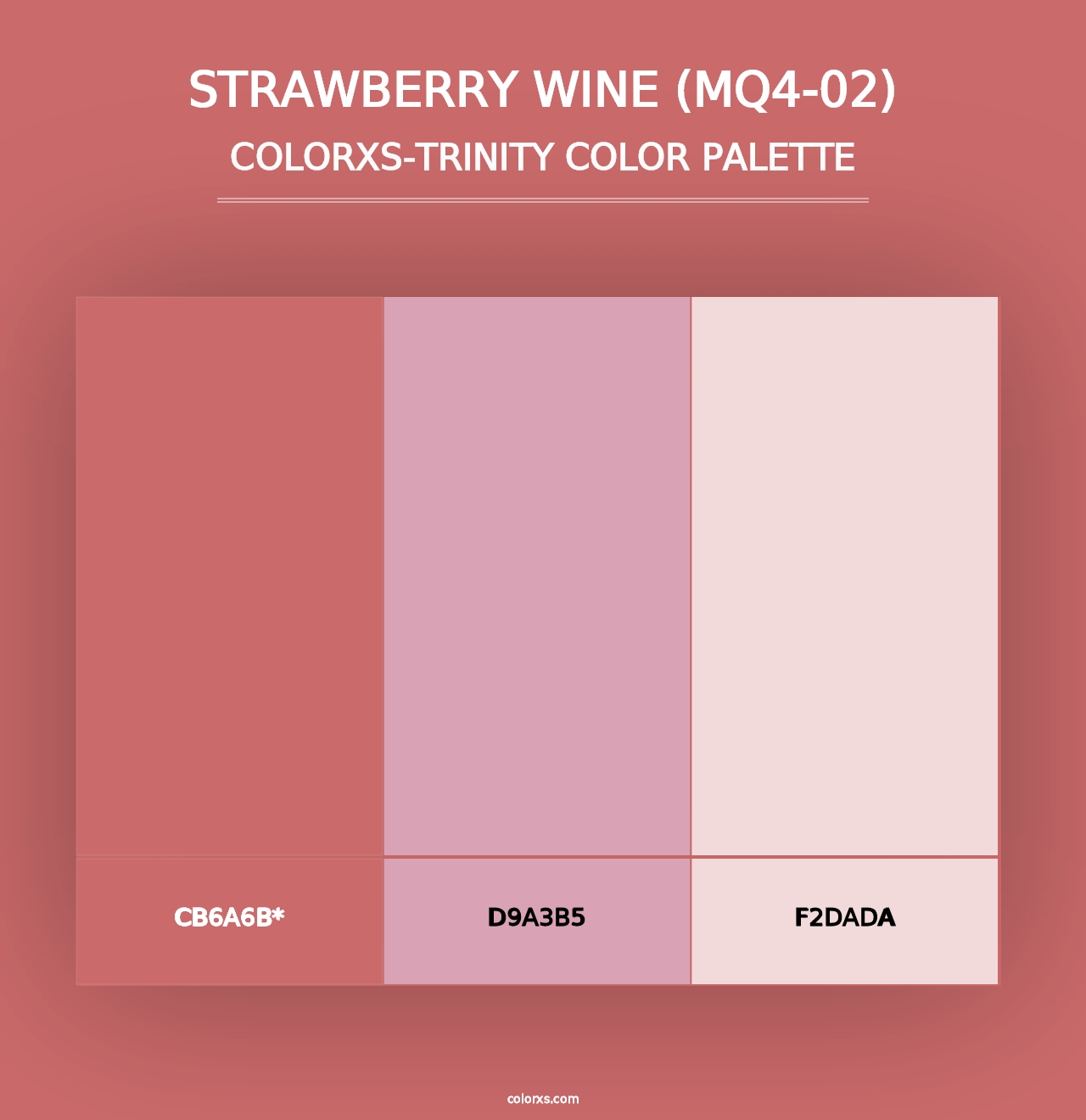 Strawberry Wine (MQ4-02) - Colorxs Trinity Palette