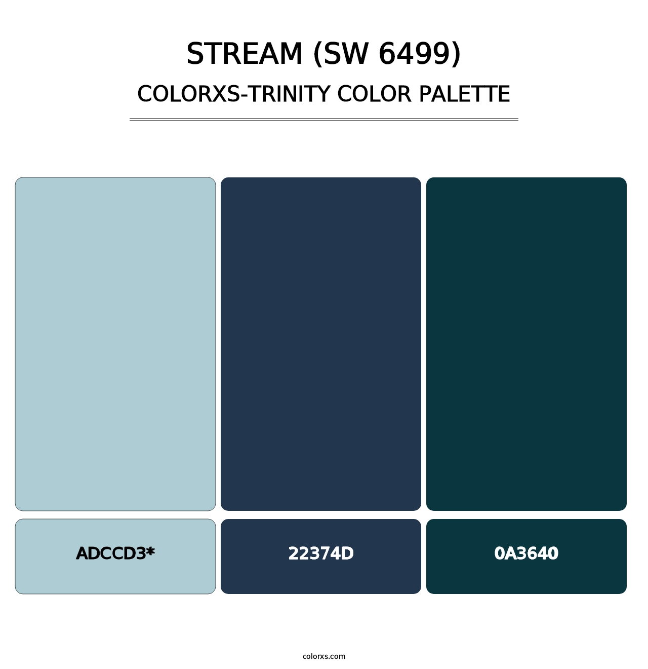 Stream (SW 6499) - Colorxs Trinity Palette