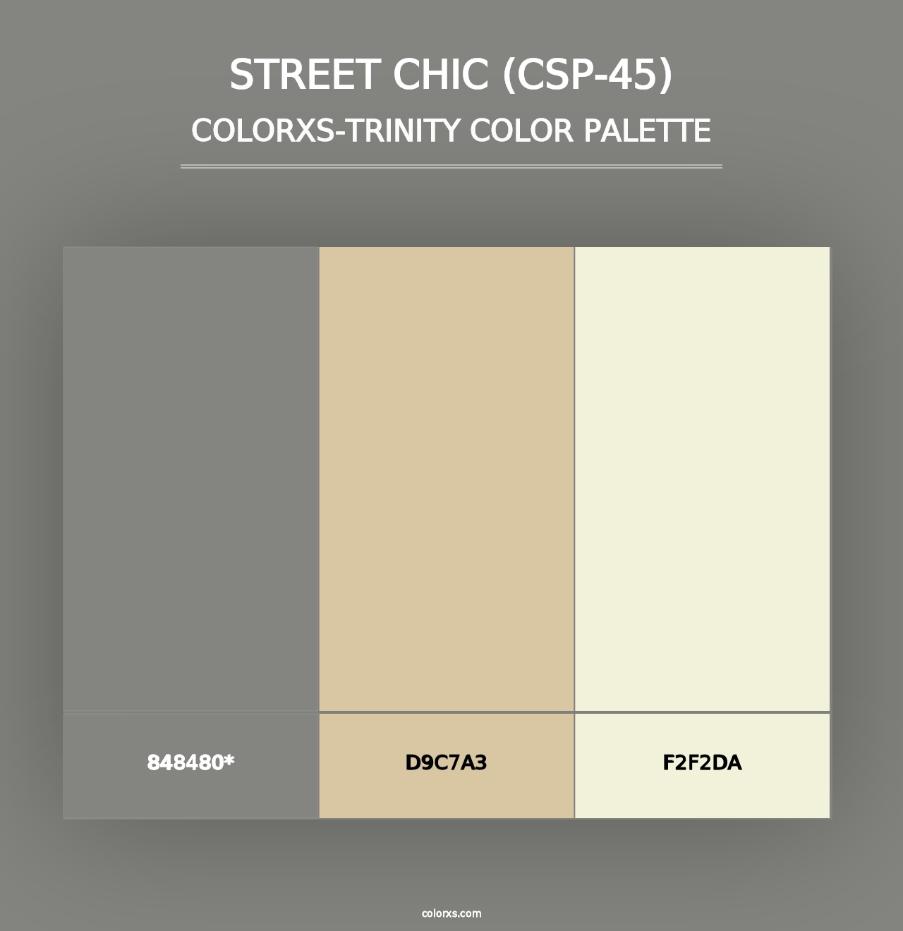 Street Chic (CSP-45) - Colorxs Trinity Palette