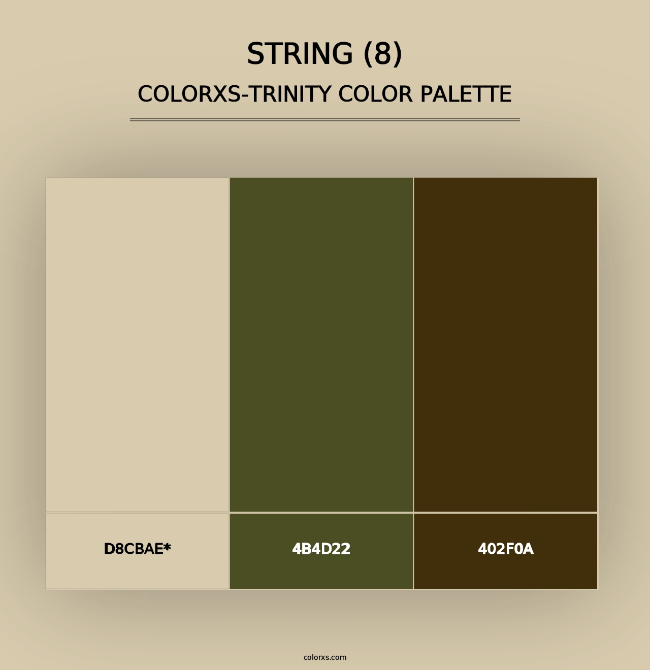 String (8) - Colorxs Trinity Palette