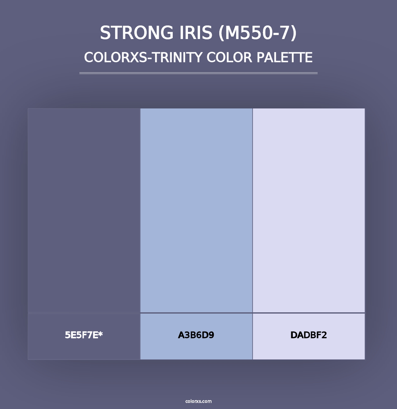 Strong Iris (M550-7) - Colorxs Trinity Palette