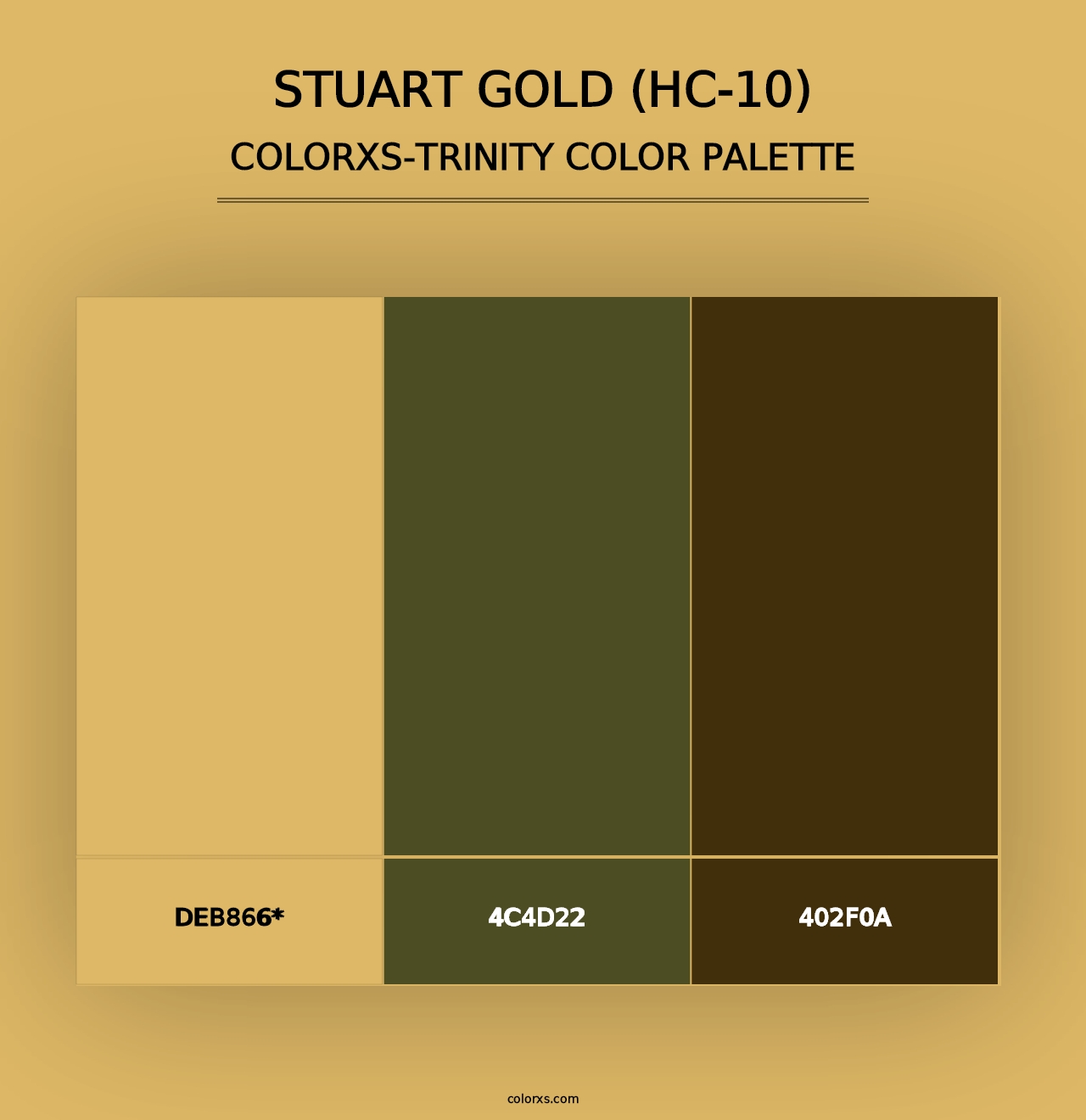 Stuart Gold (HC-10) - Colorxs Trinity Palette