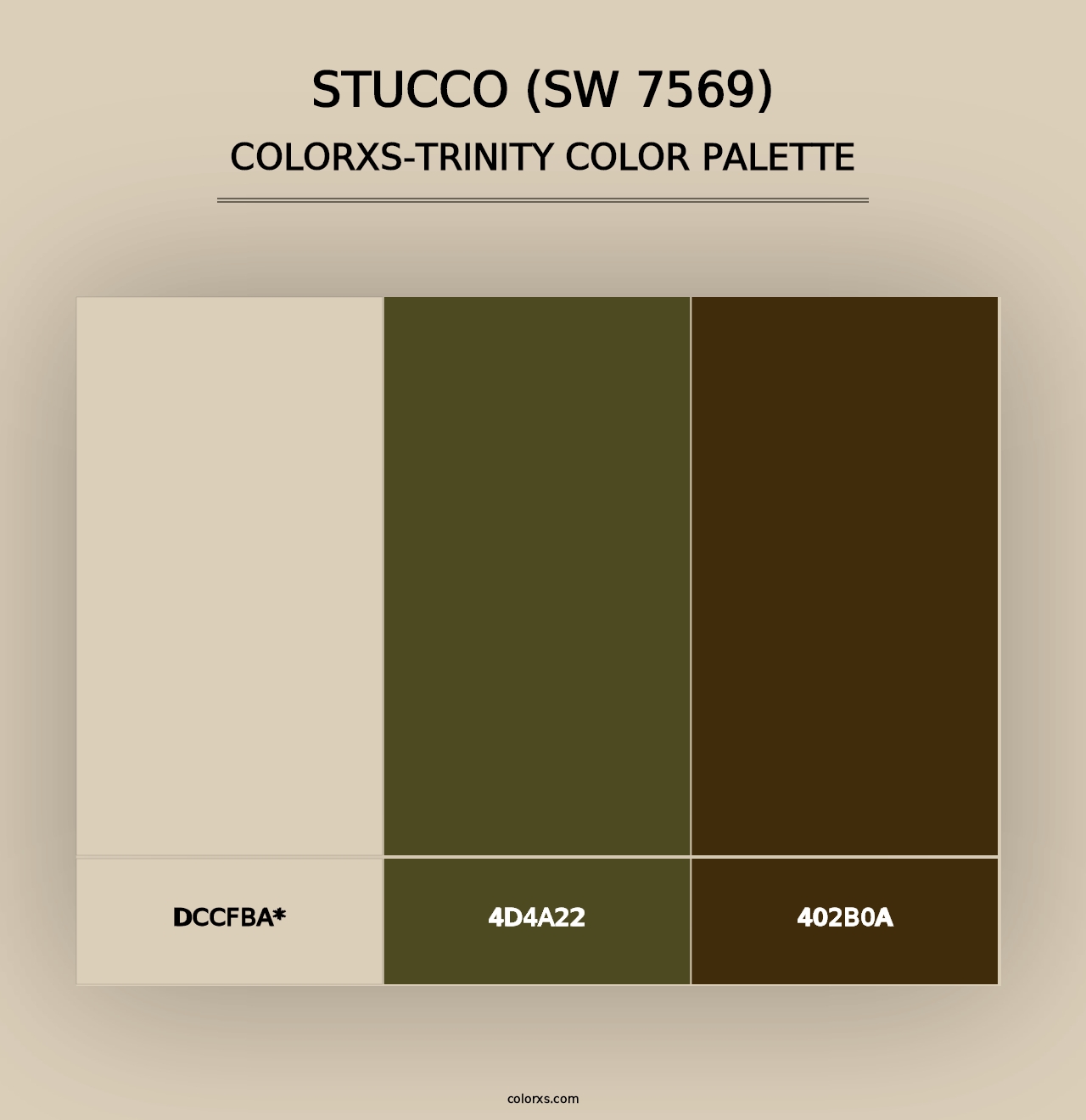 Stucco (SW 7569) - Colorxs Trinity Palette