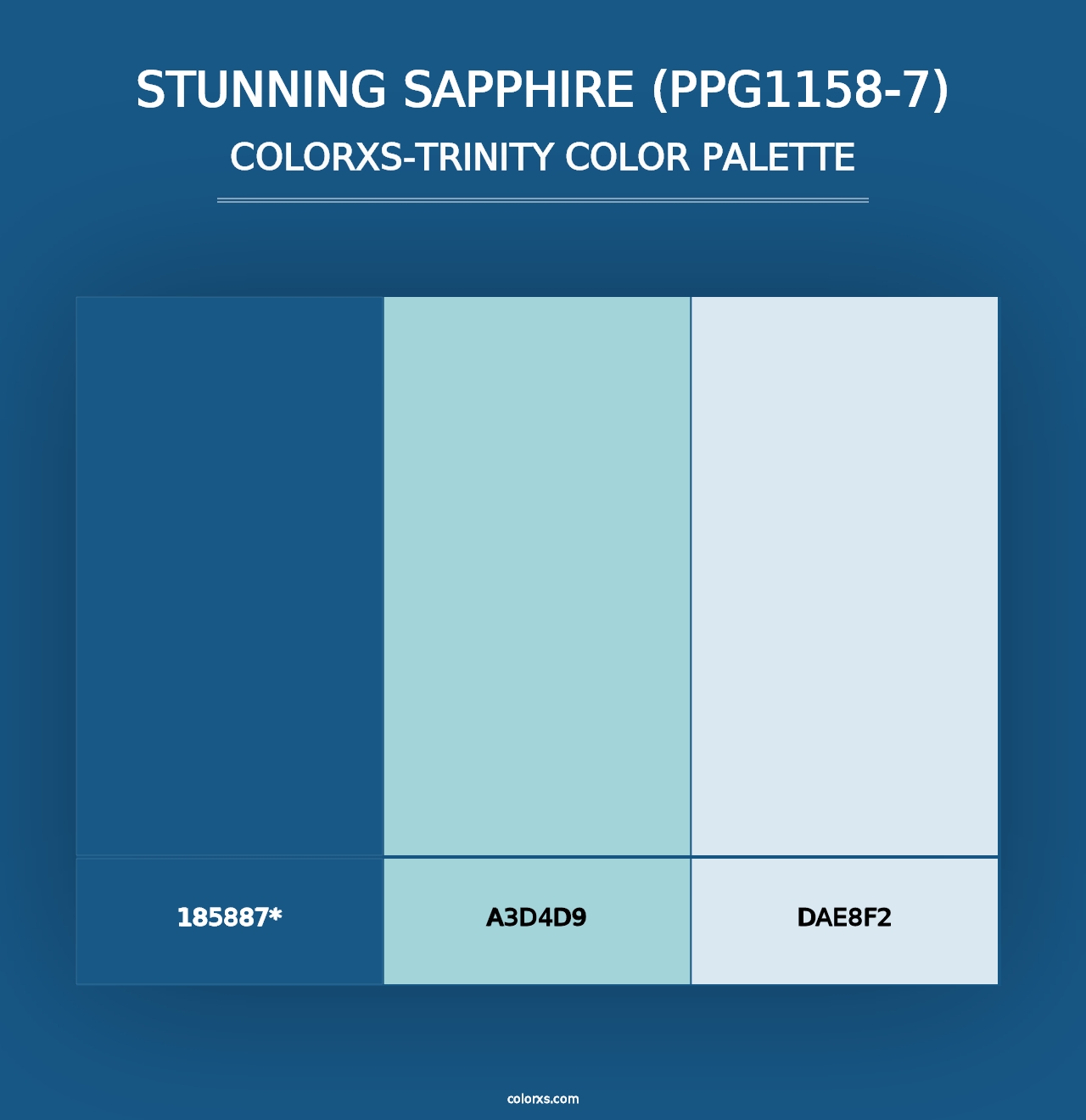 Stunning Sapphire (PPG1158-7) - Colorxs Trinity Palette