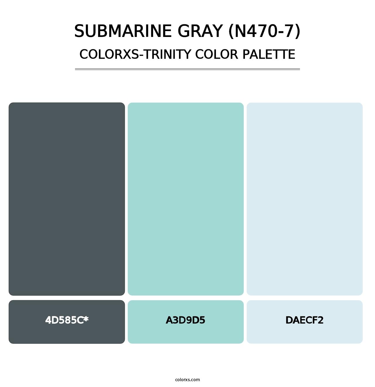 Submarine Gray (N470-7) - Colorxs Trinity Palette