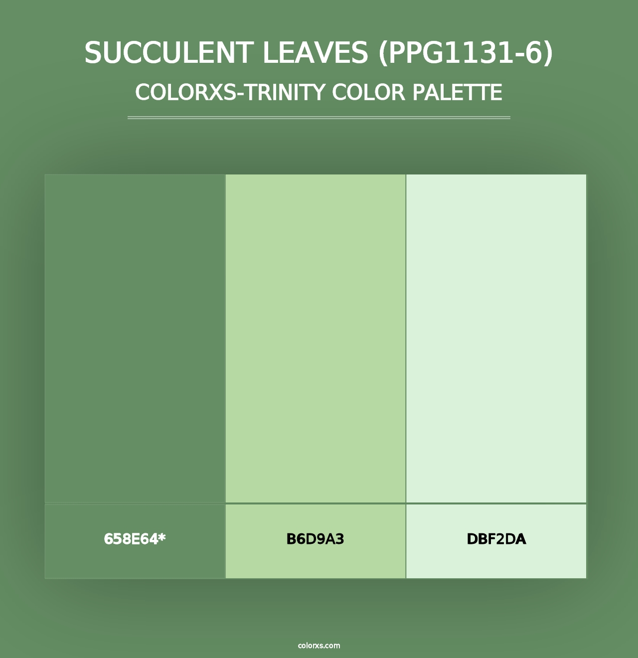 Succulent Leaves (PPG1131-6) - Colorxs Trinity Palette