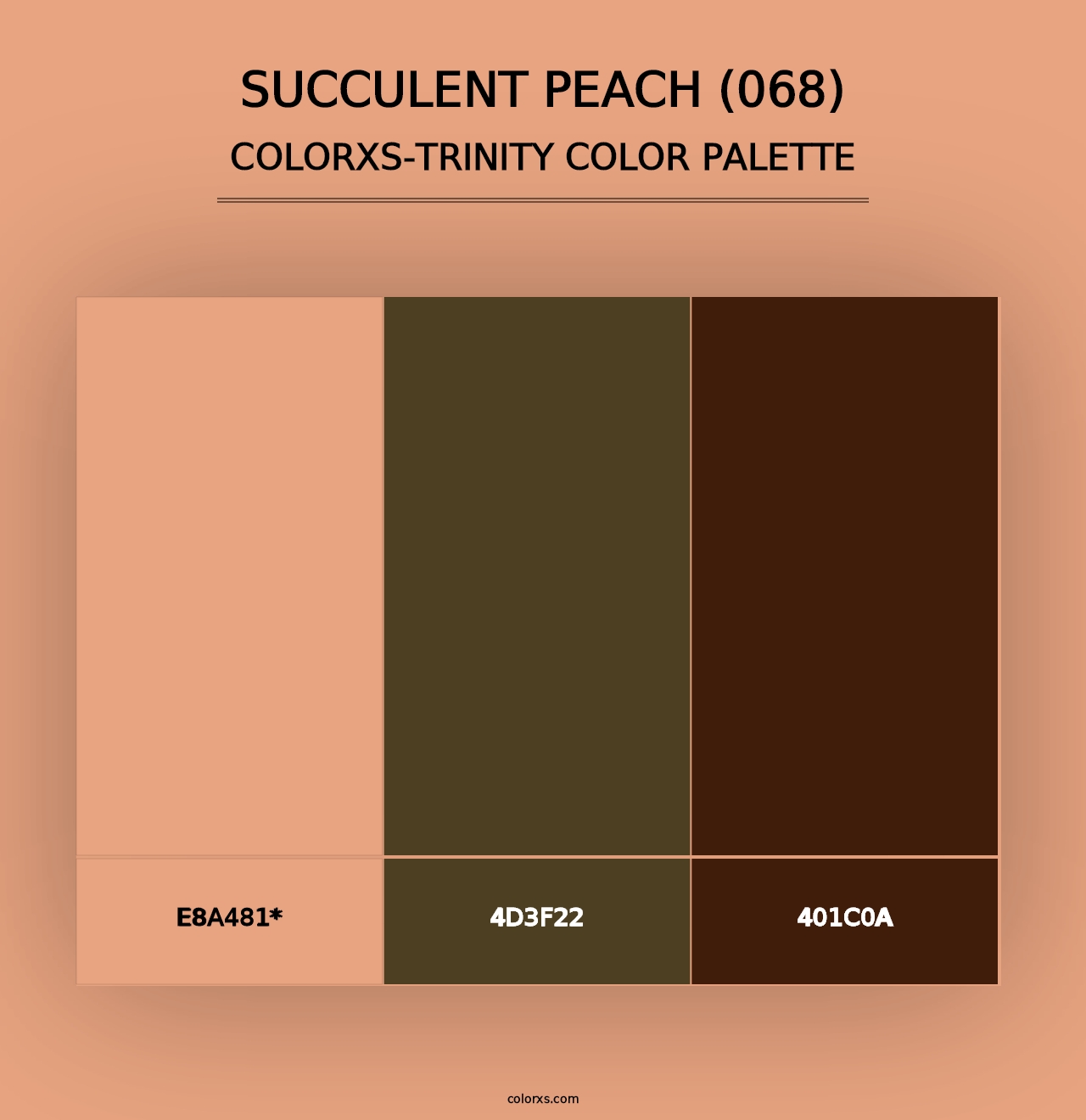 Succulent Peach (068) - Colorxs Trinity Palette