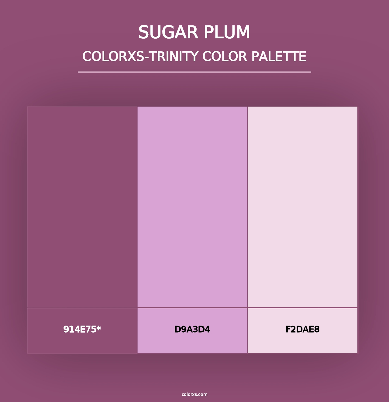 Sugar Plum - Colorxs Trinity Palette