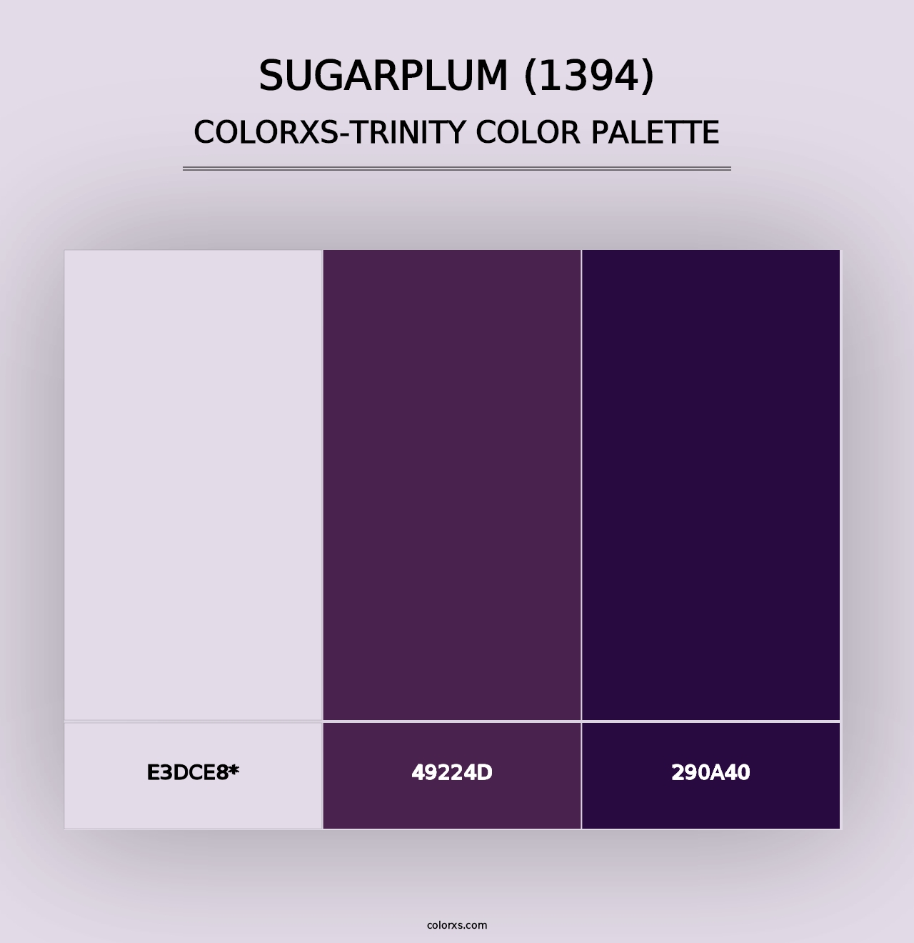 Sugarplum (1394) - Colorxs Trinity Palette