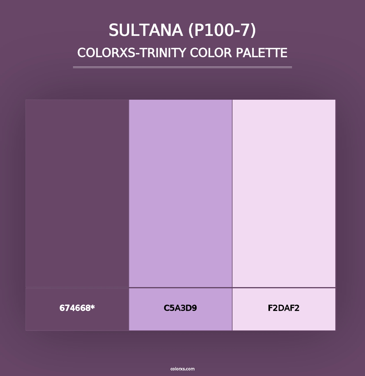 Sultana (P100-7) - Colorxs Trinity Palette