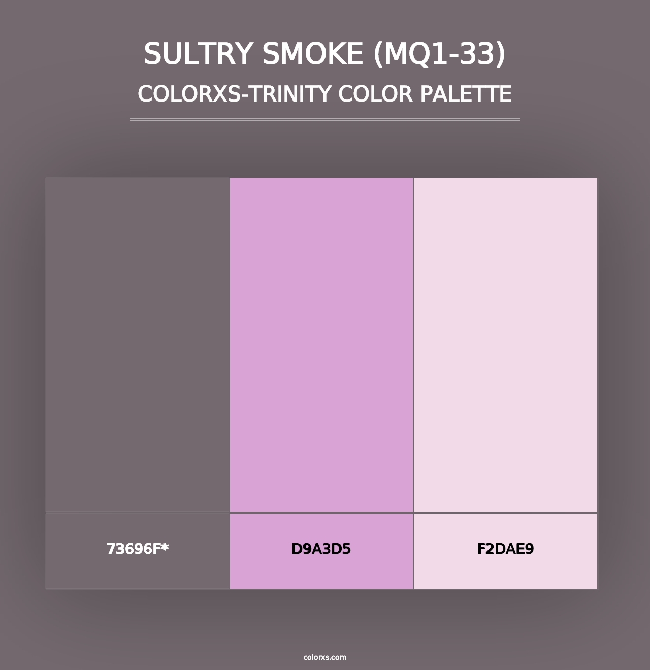 Sultry Smoke (MQ1-33) - Colorxs Trinity Palette