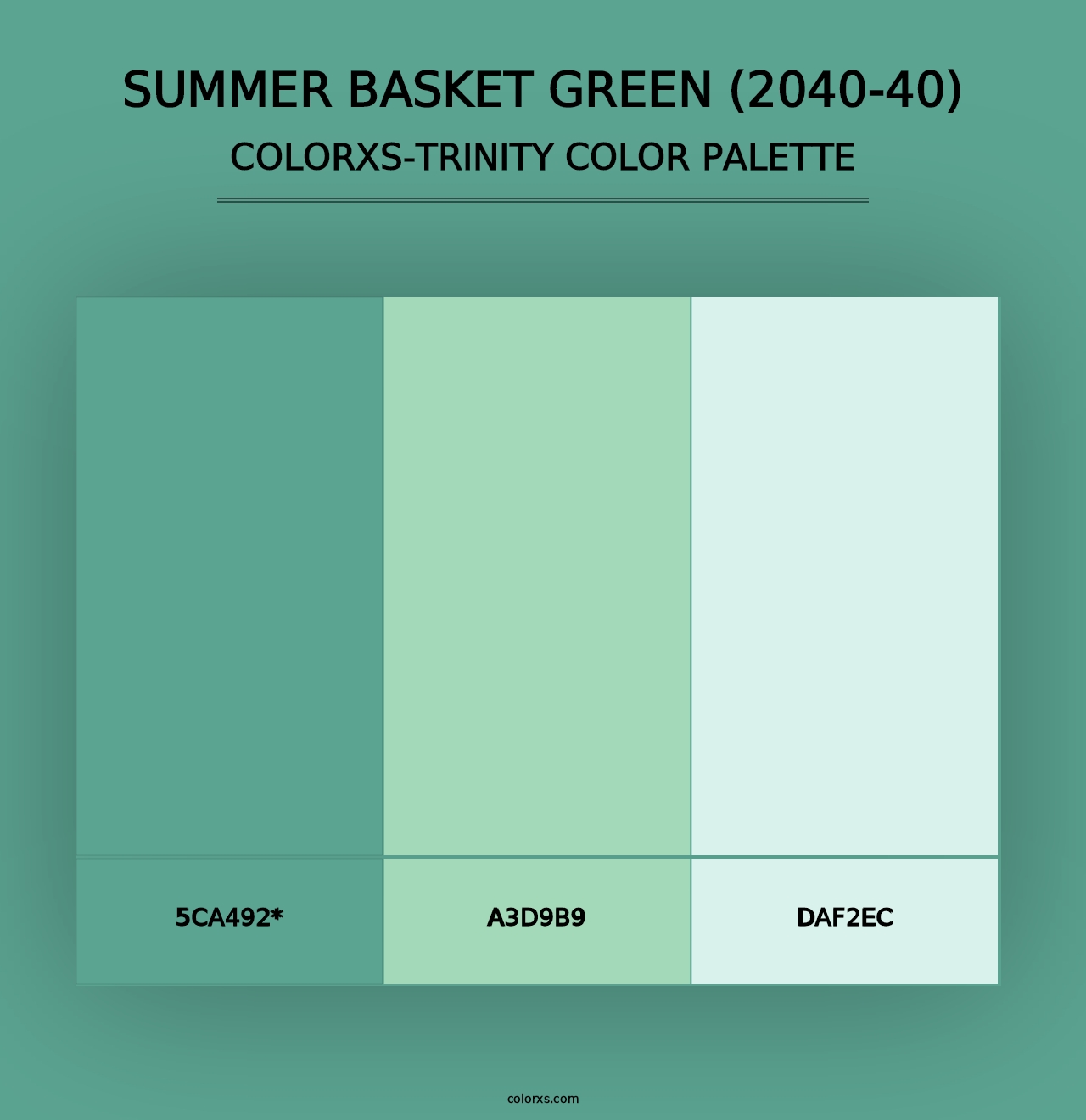 Summer Basket Green (2040-40) - Colorxs Trinity Palette