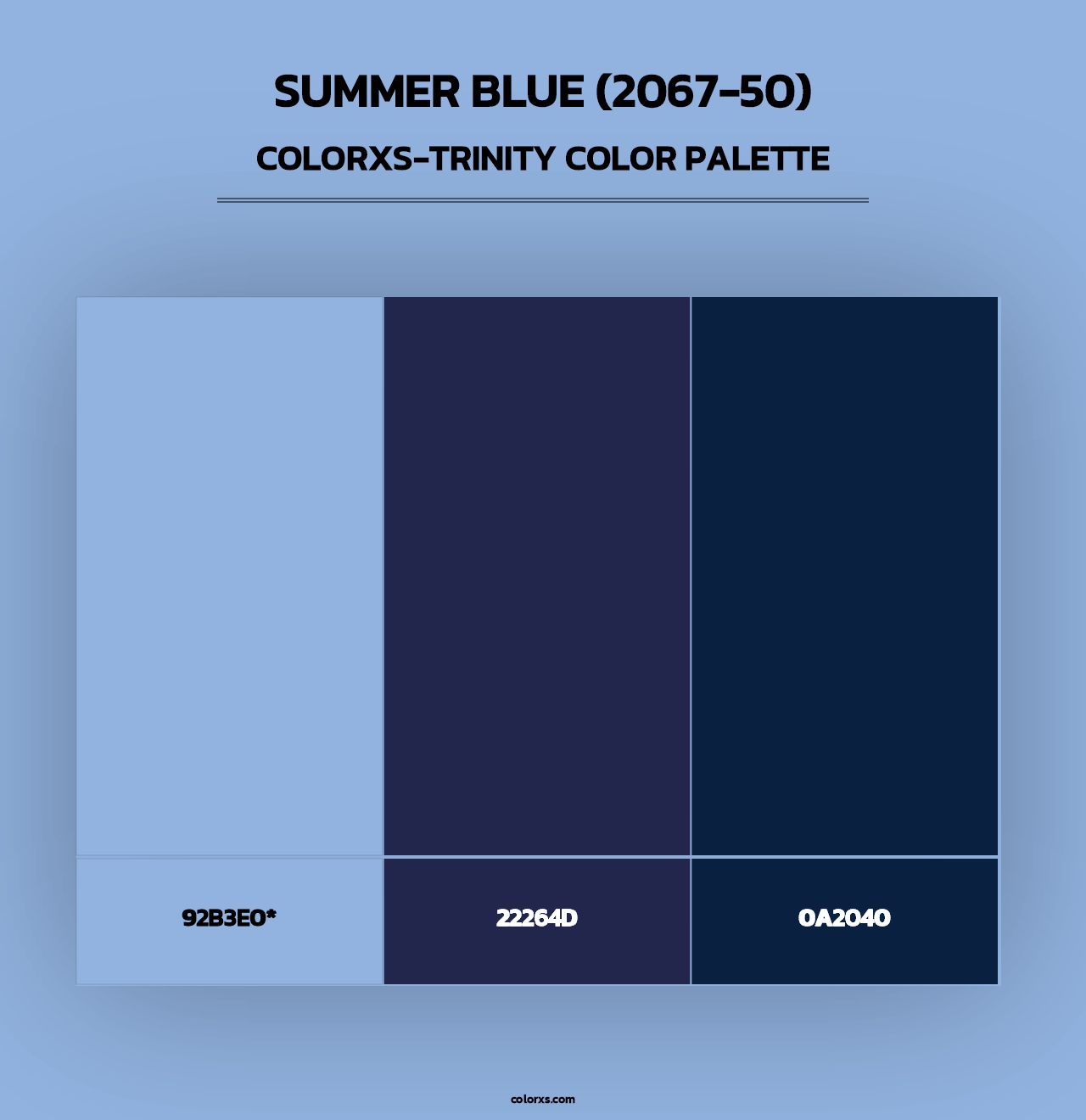 Summer Blue (2067-50) - Colorxs Trinity Palette