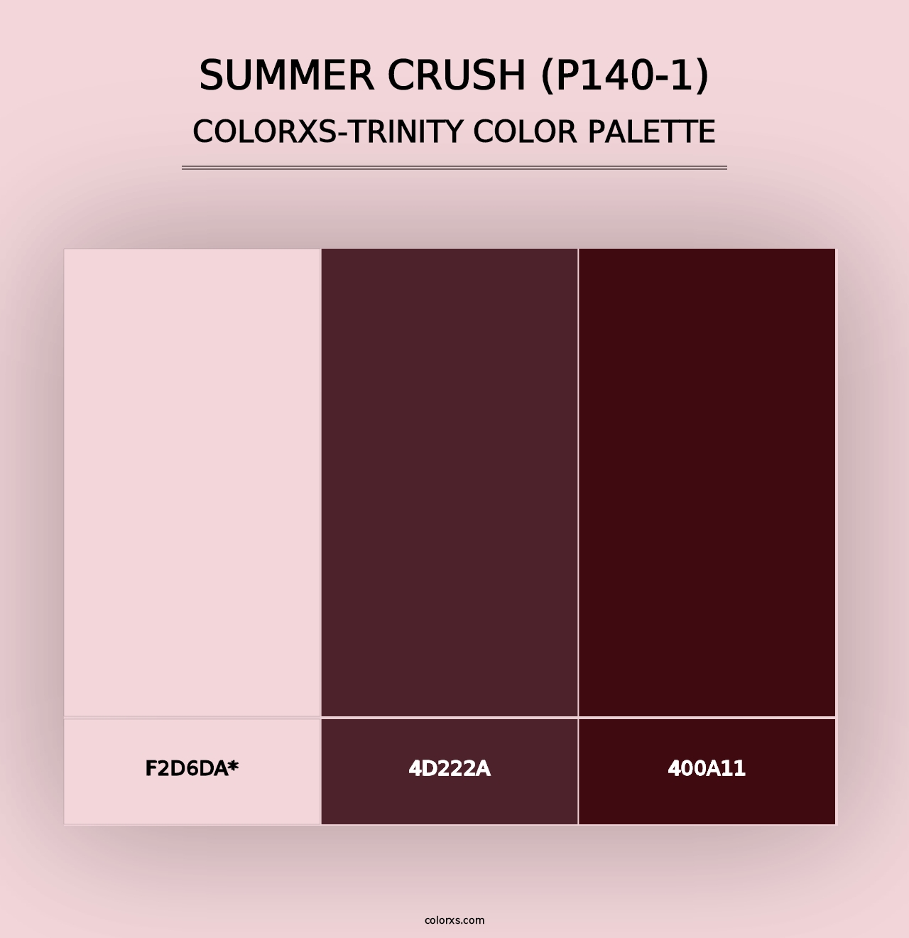 Summer Crush (P140-1) - Colorxs Trinity Palette