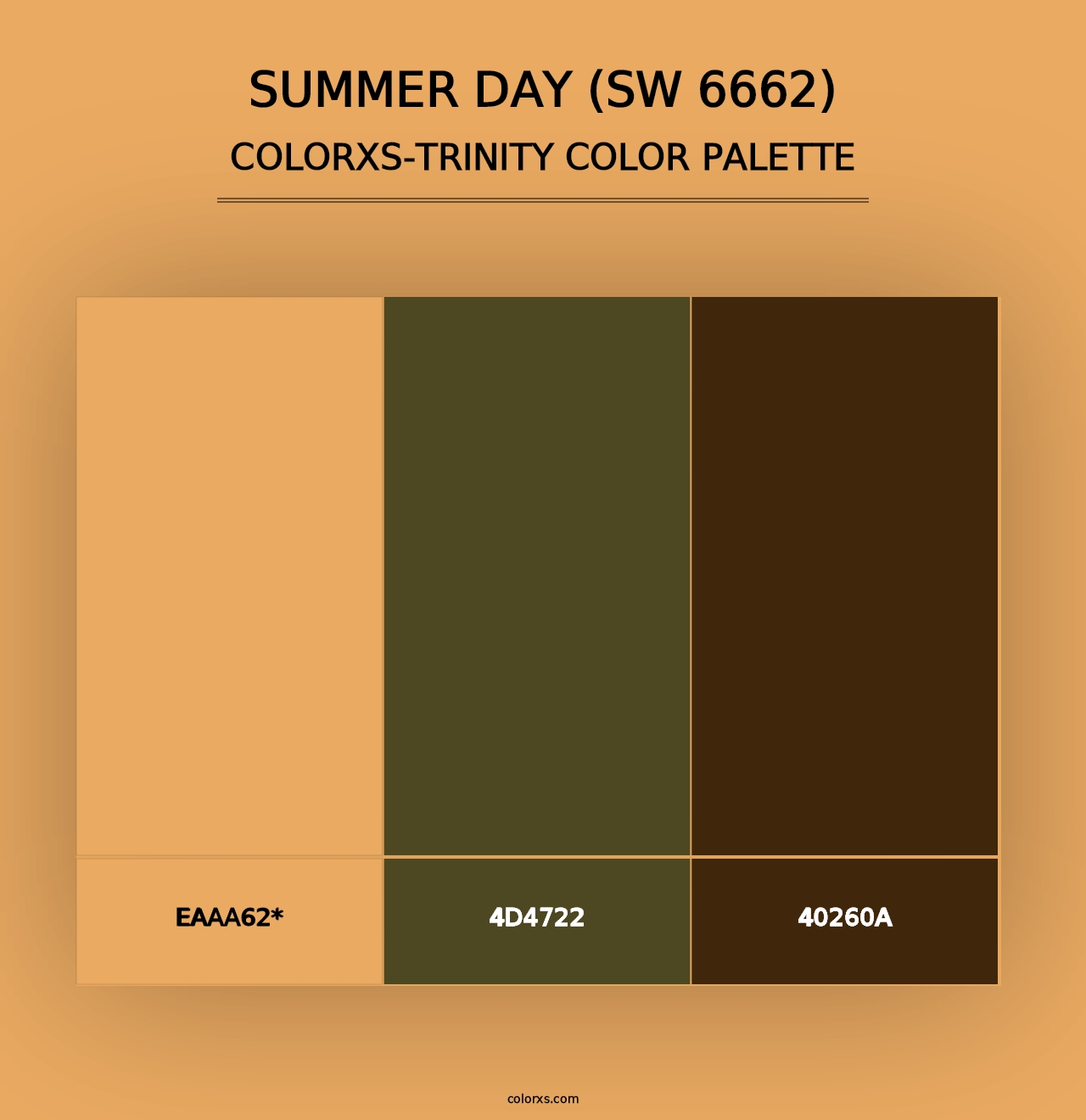 Summer Day (SW 6662) - Colorxs Trinity Palette