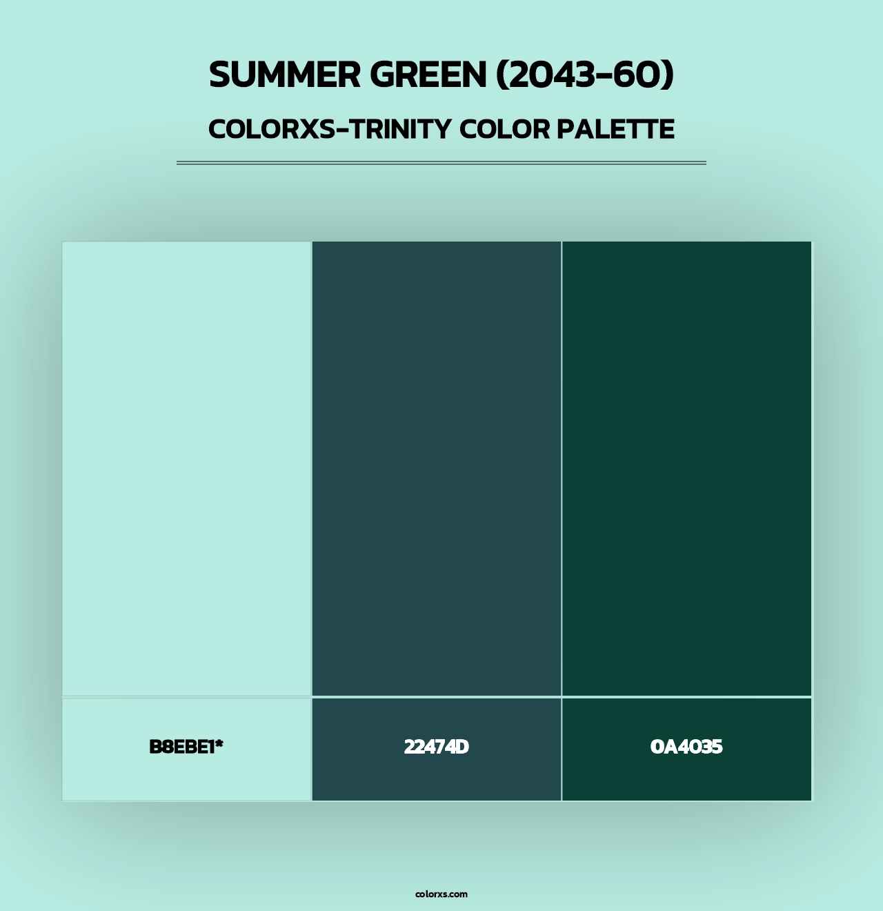 Summer Green (2043-60) - Colorxs Trinity Palette