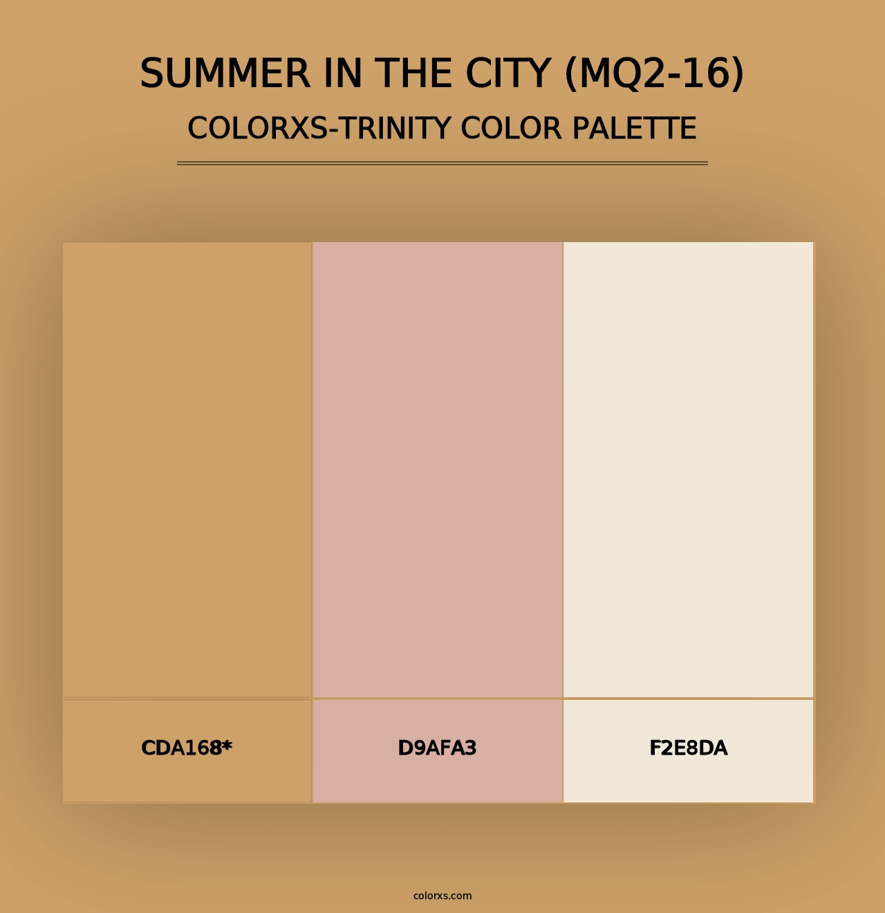 Summer In The City (MQ2-16) - Colorxs Trinity Palette