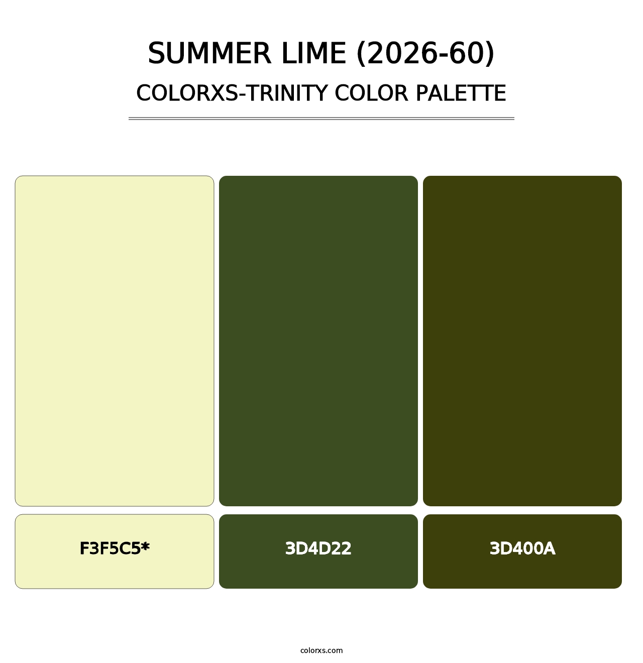 Summer Lime (2026-60) - Colorxs Trinity Palette