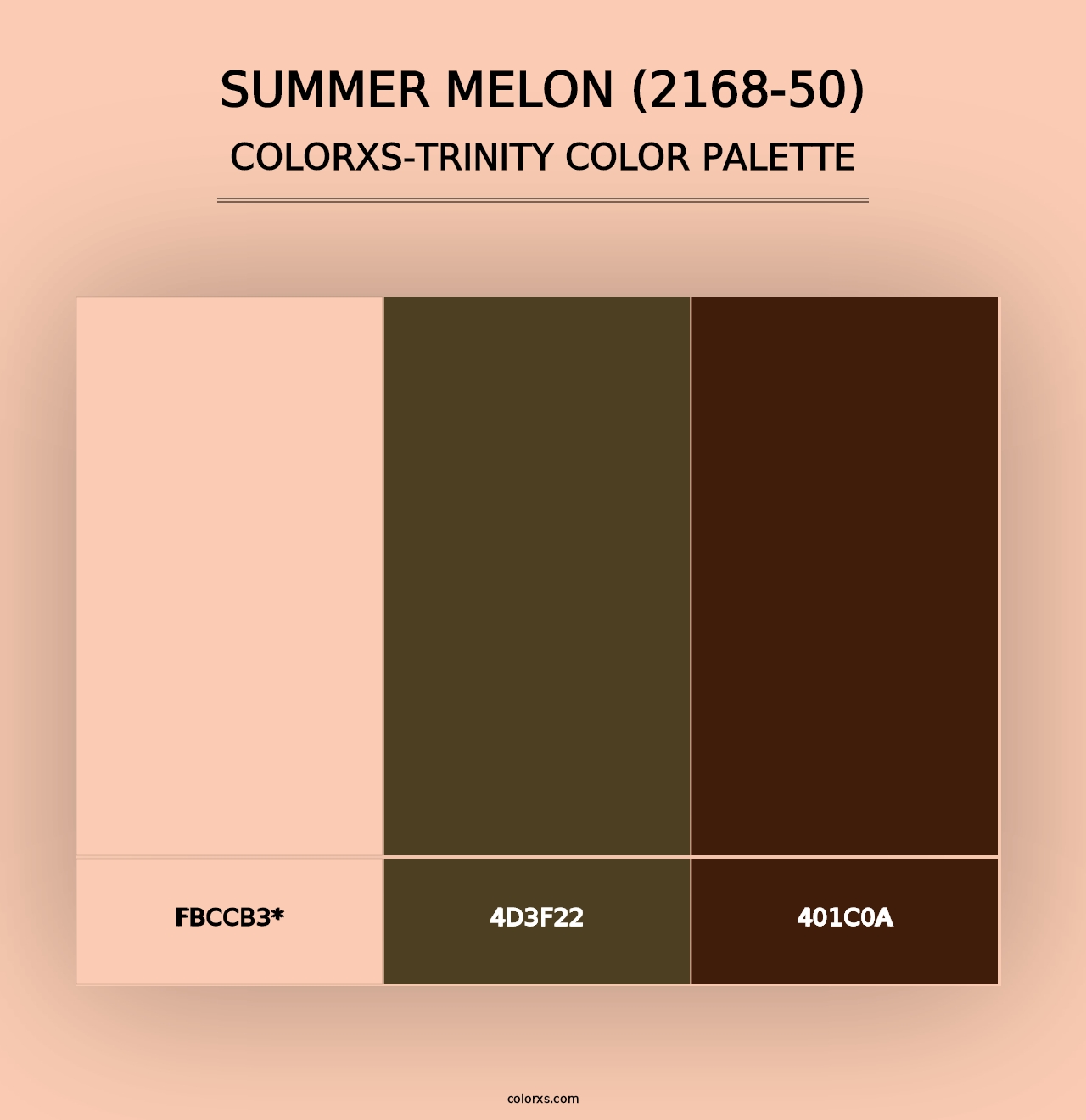 Summer Melon (2168-50) - Colorxs Trinity Palette