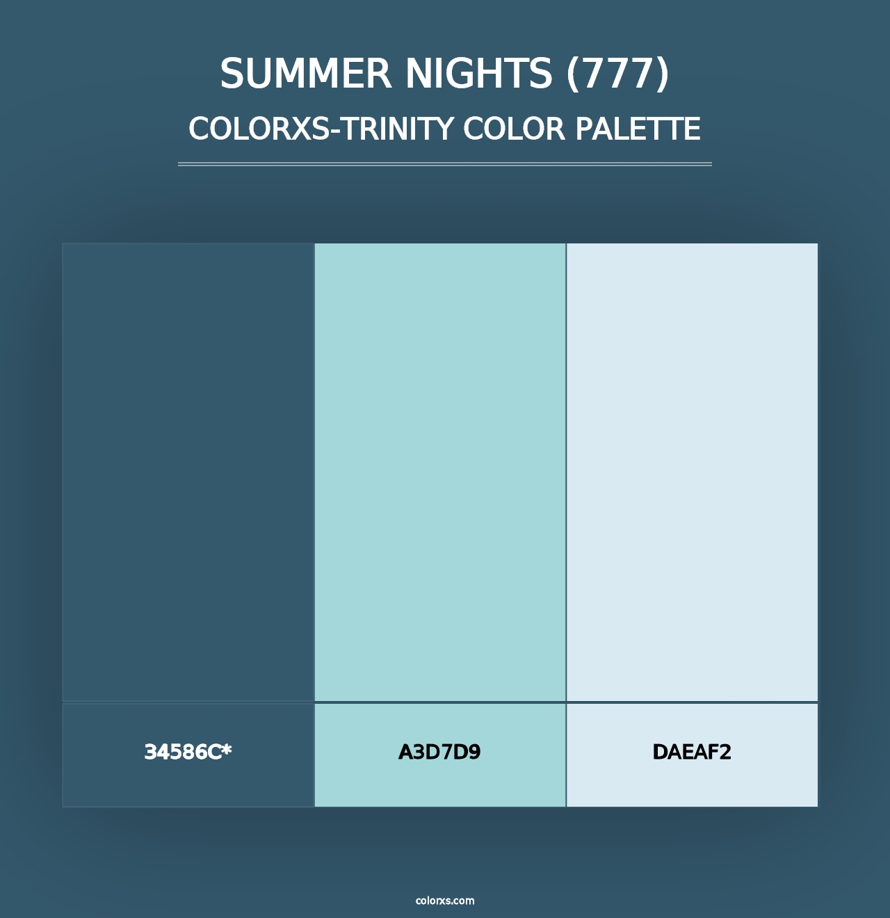 Summer Nights (777) - Colorxs Trinity Palette