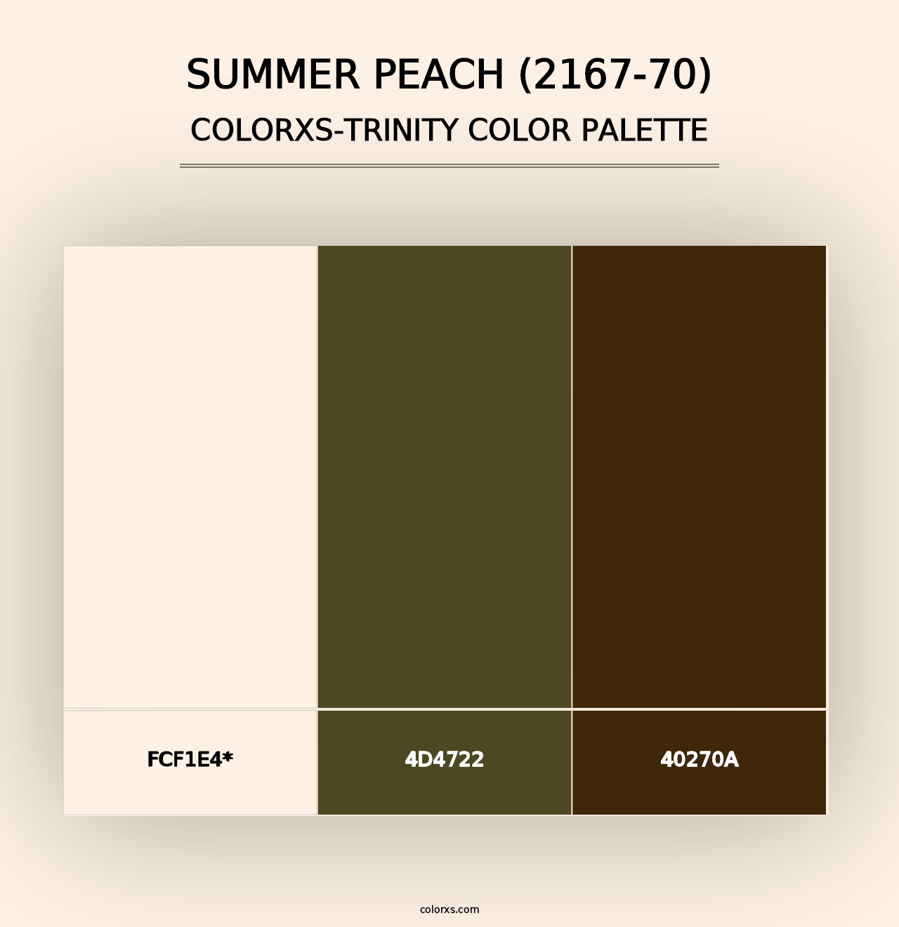 Summer Peach (2167-70) - Colorxs Trinity Palette