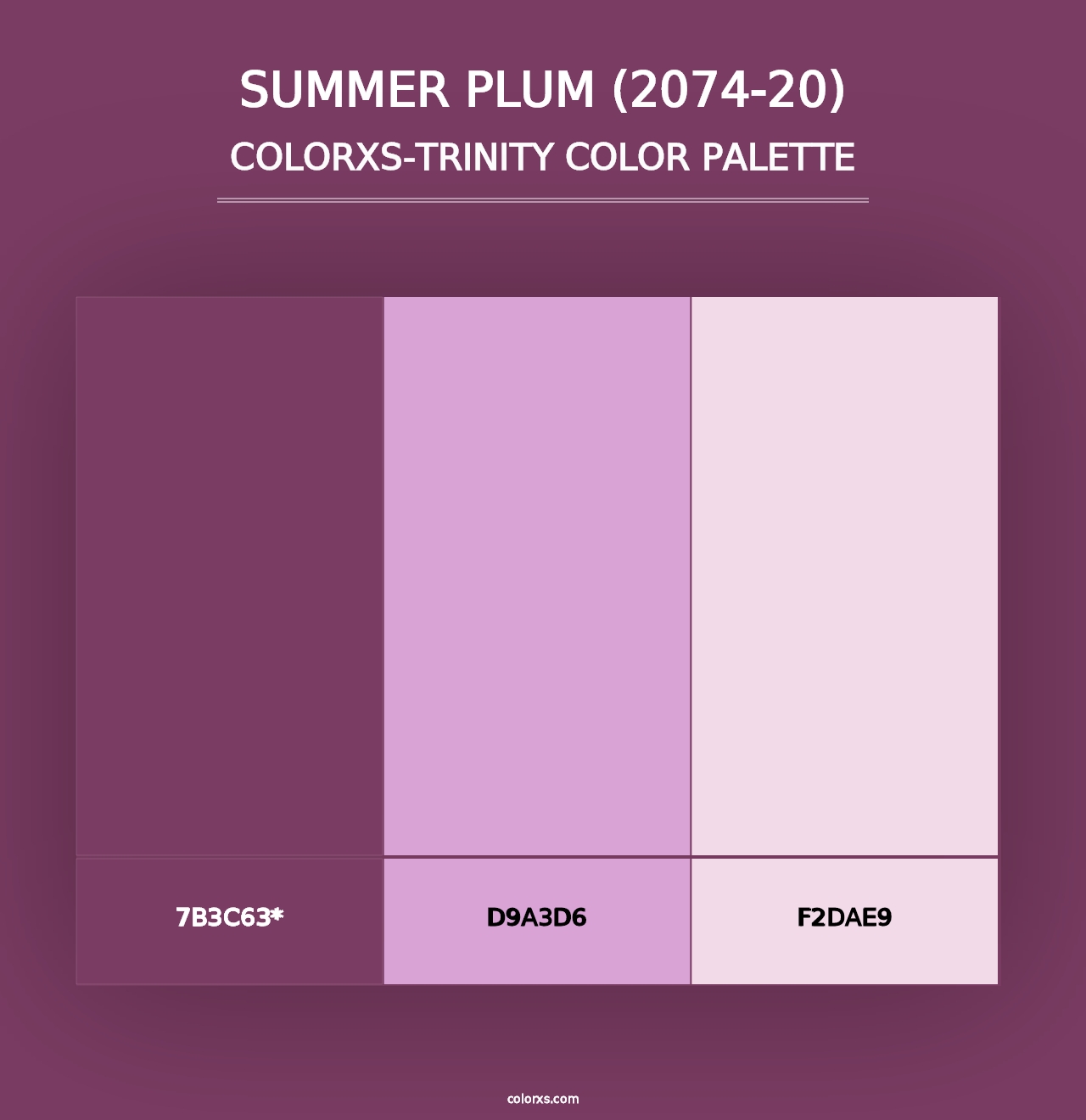 Summer Plum (2074-20) - Colorxs Trinity Palette