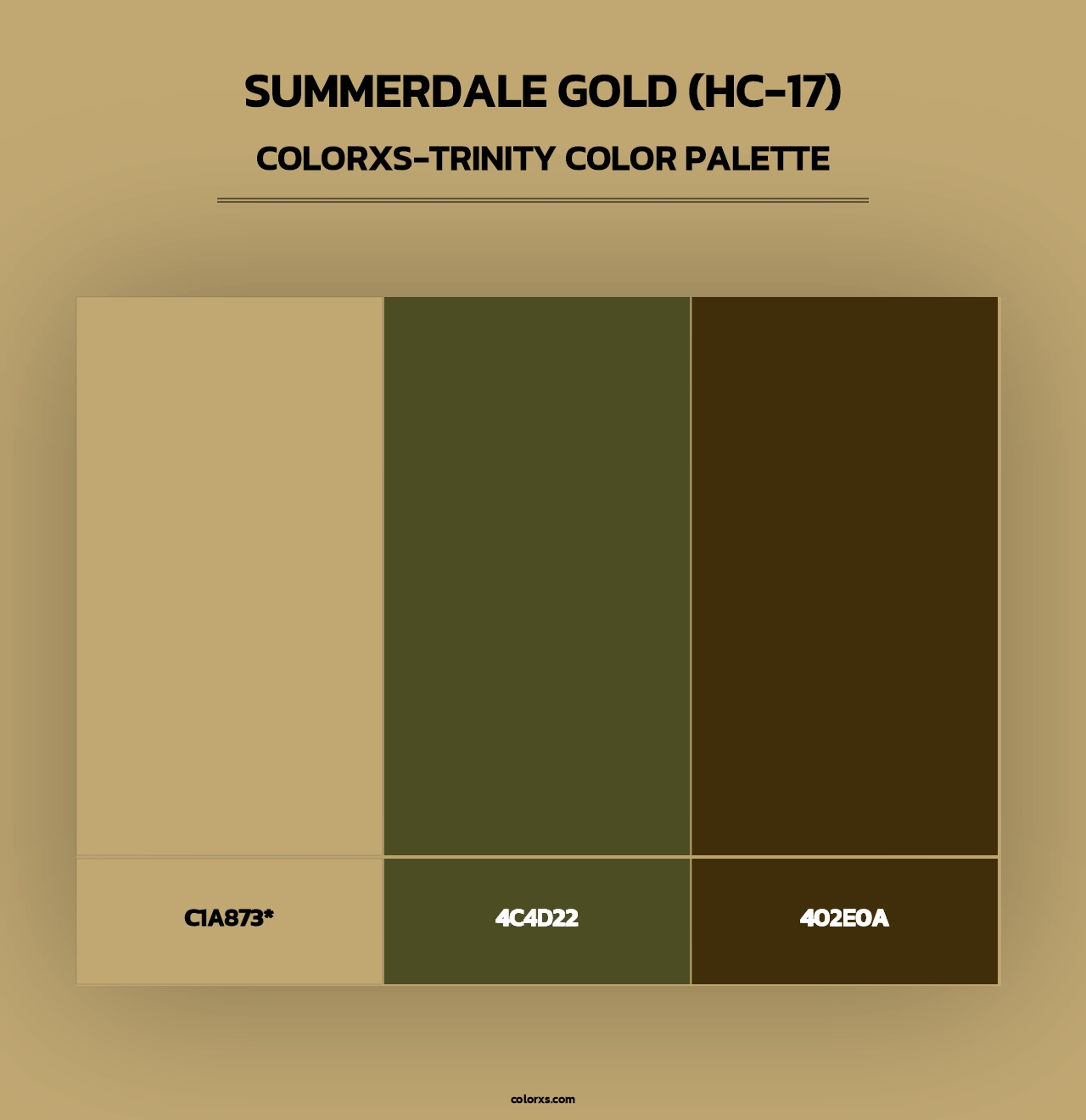 Summerdale Gold (HC-17) - Colorxs Trinity Palette