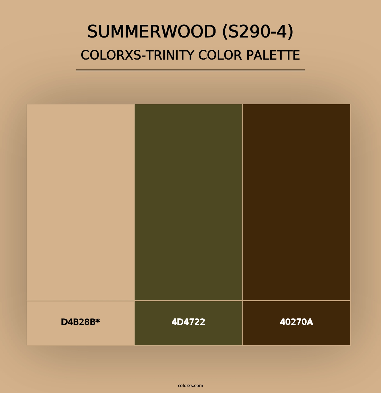 Summerwood (S290-4) - Colorxs Trinity Palette