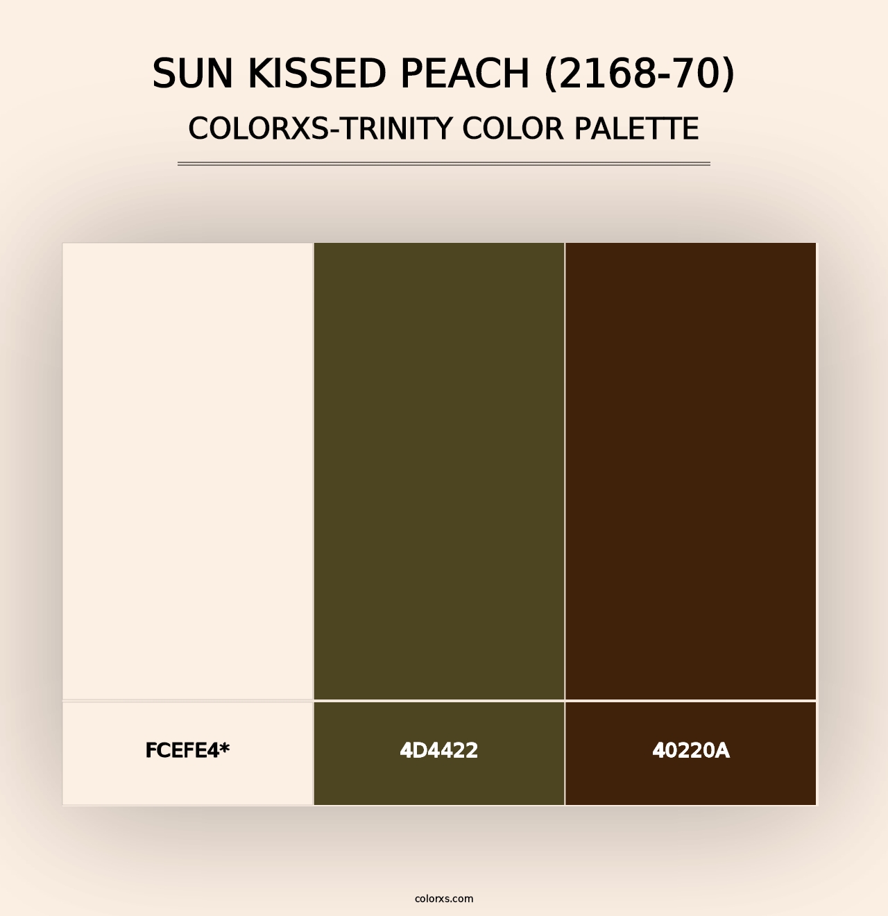 Sun Kissed Peach (2168-70) - Colorxs Trinity Palette